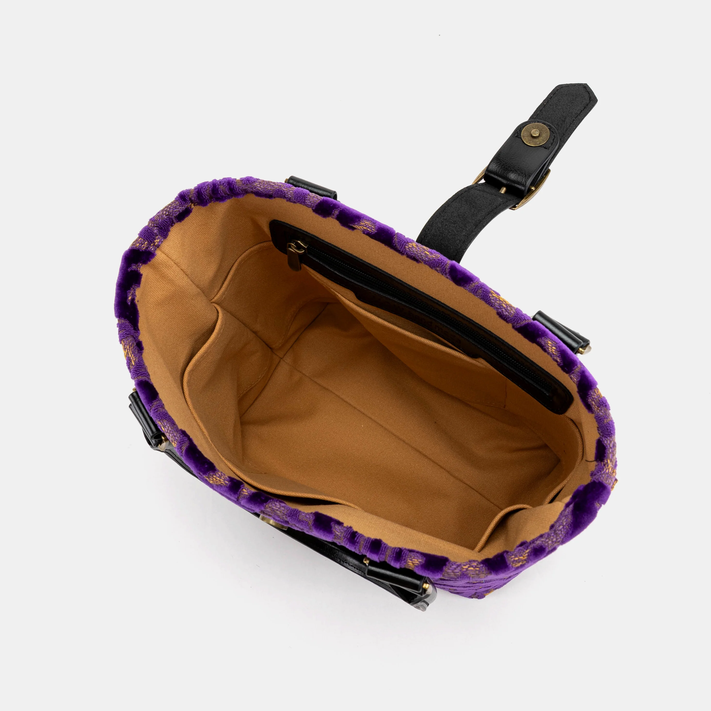 Burnout Velvet Purple Everyday Tote - Image 6