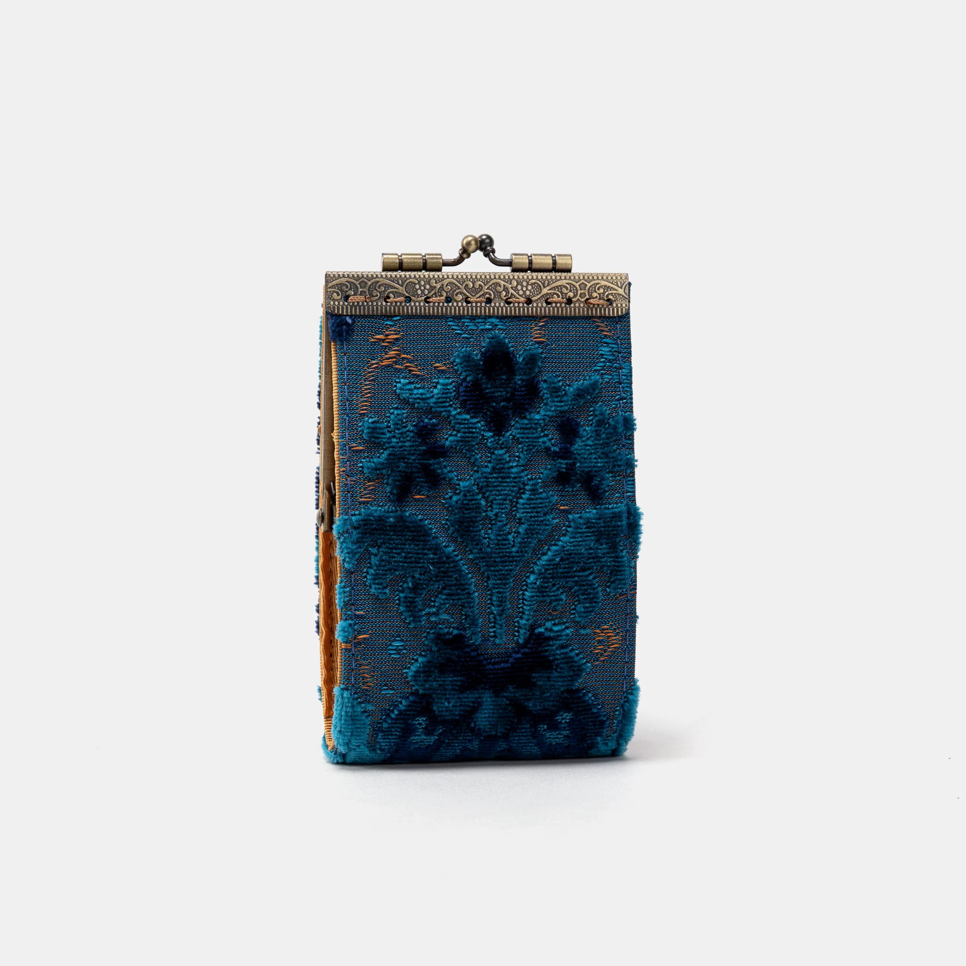Burnout Velvet Revival Aqua Card Wallet - Image 2