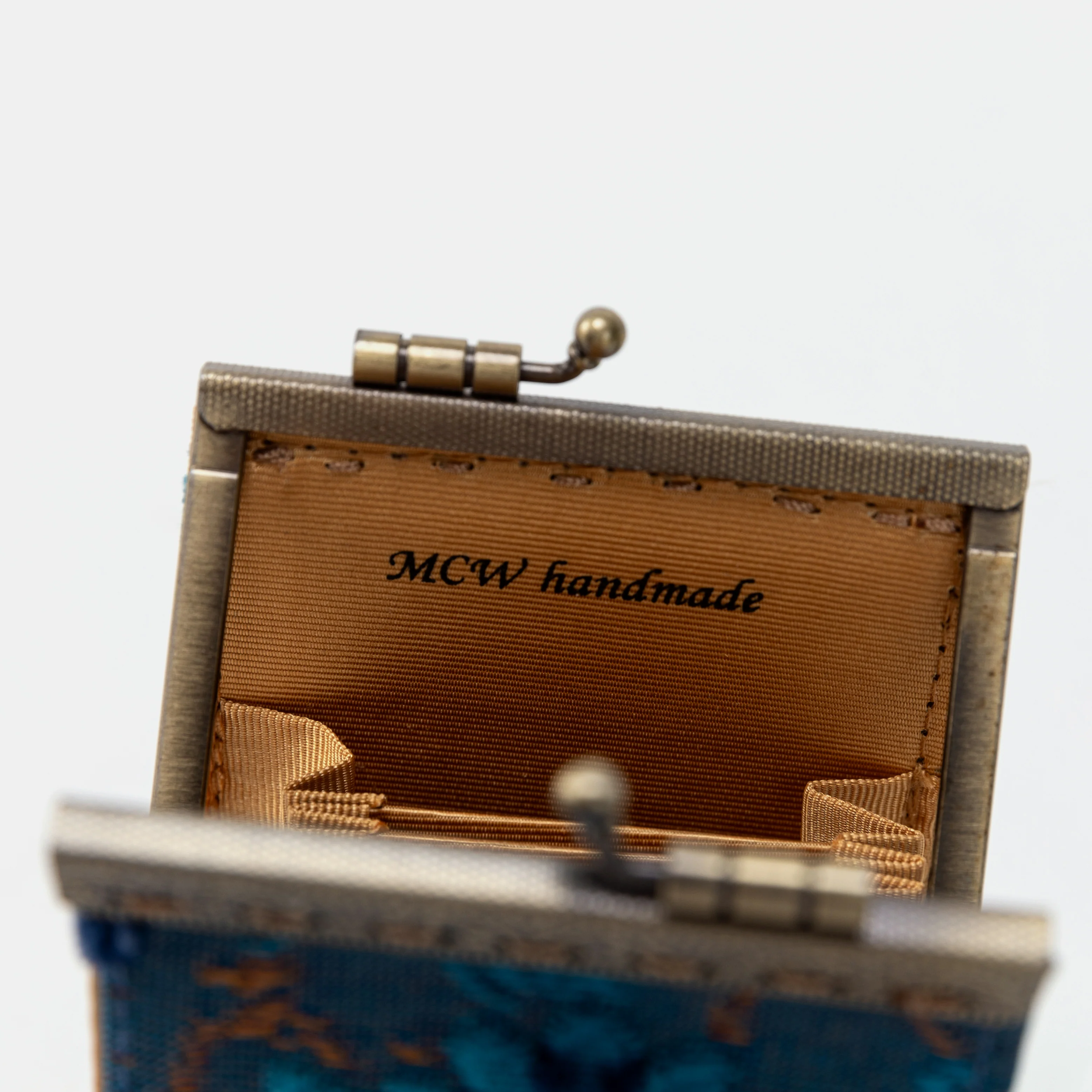 Burnout Velvet Revival Aqua Card Wallet - Image 6