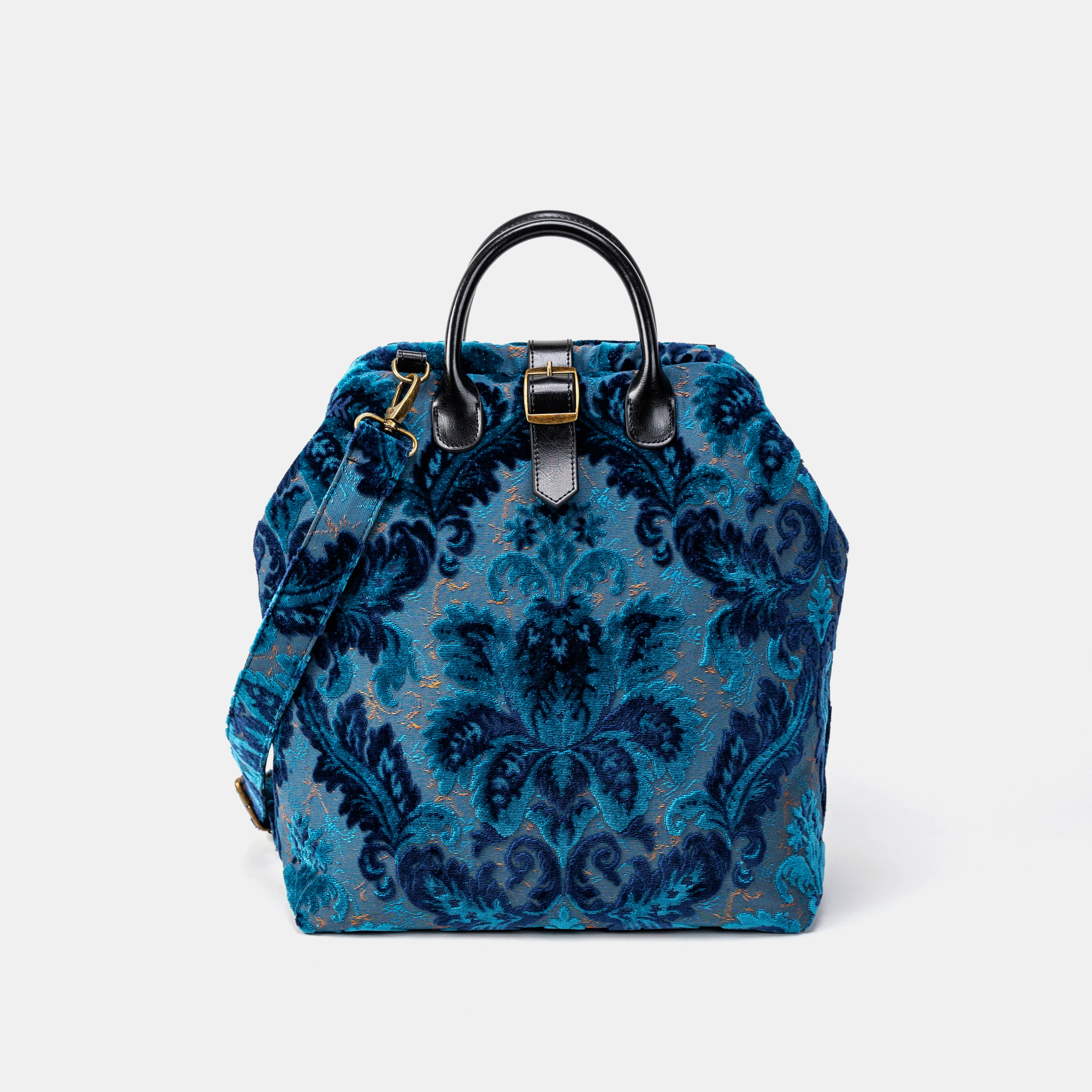 Burnout Velvet Revival Aqua Carpet Laptop Backpack - Image 3