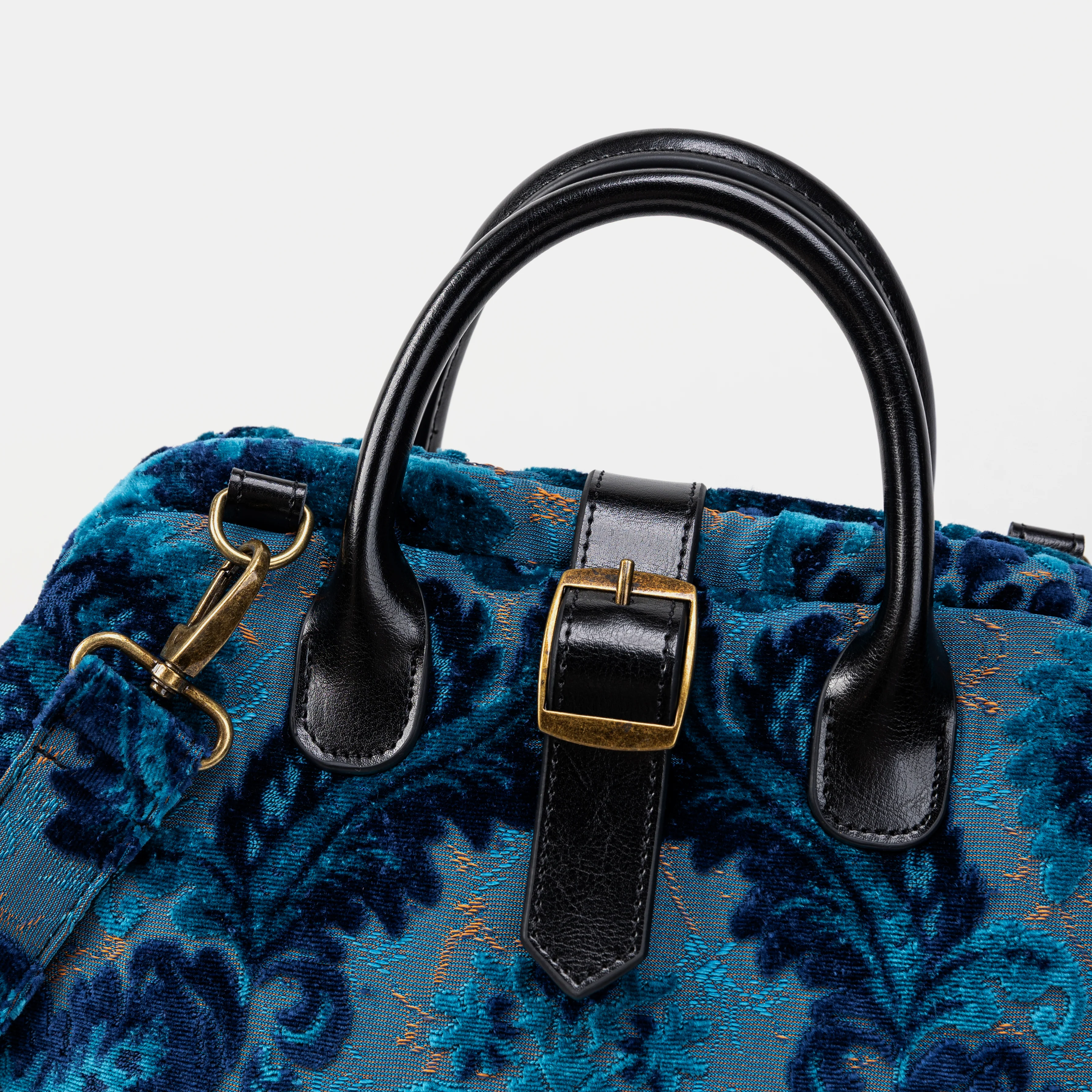 Burnout Velvet Revival Aqua Carpet Laptop Backpack - Image 4