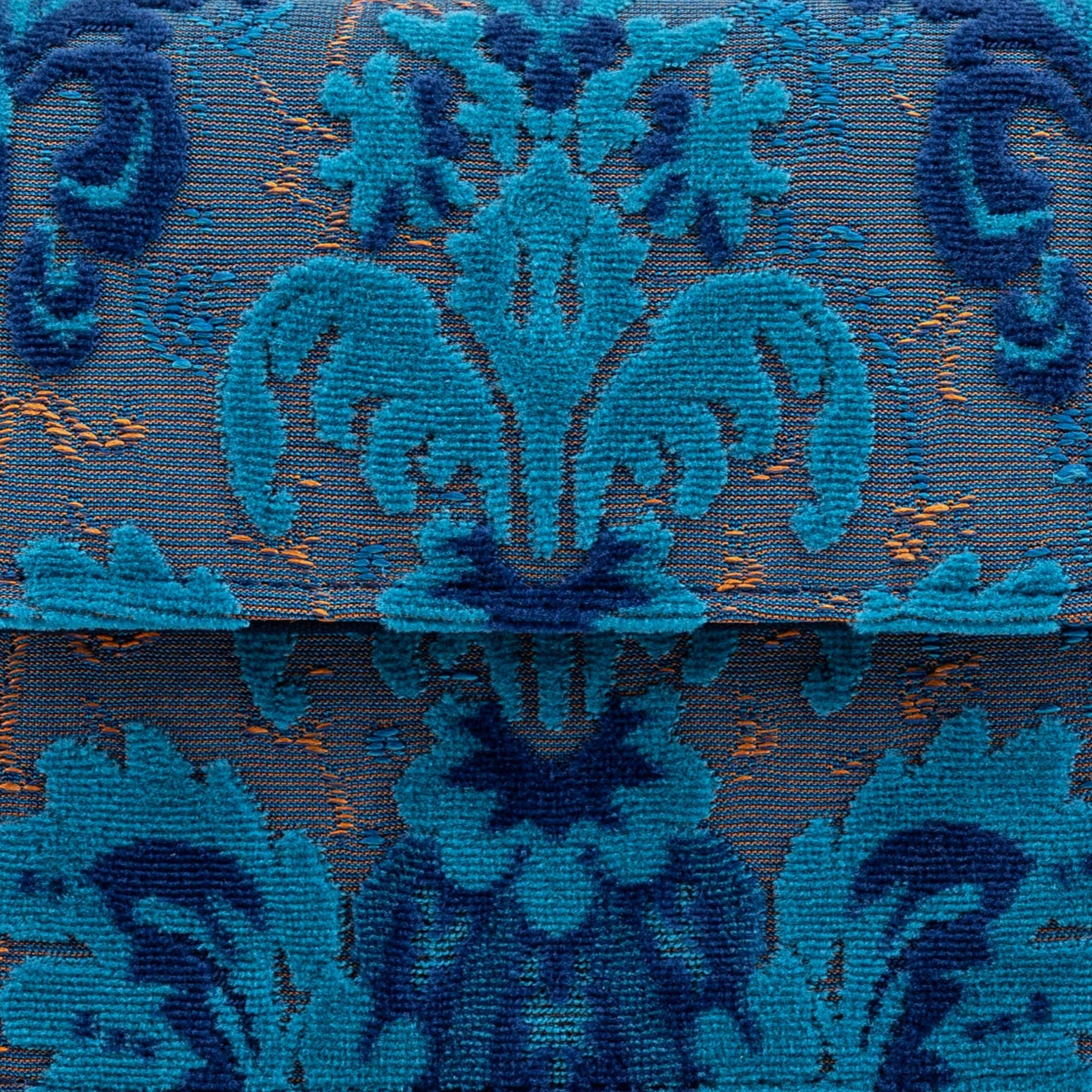 Burnout Velvet Revival Aqua Flap Crossbody Bag - Image 8