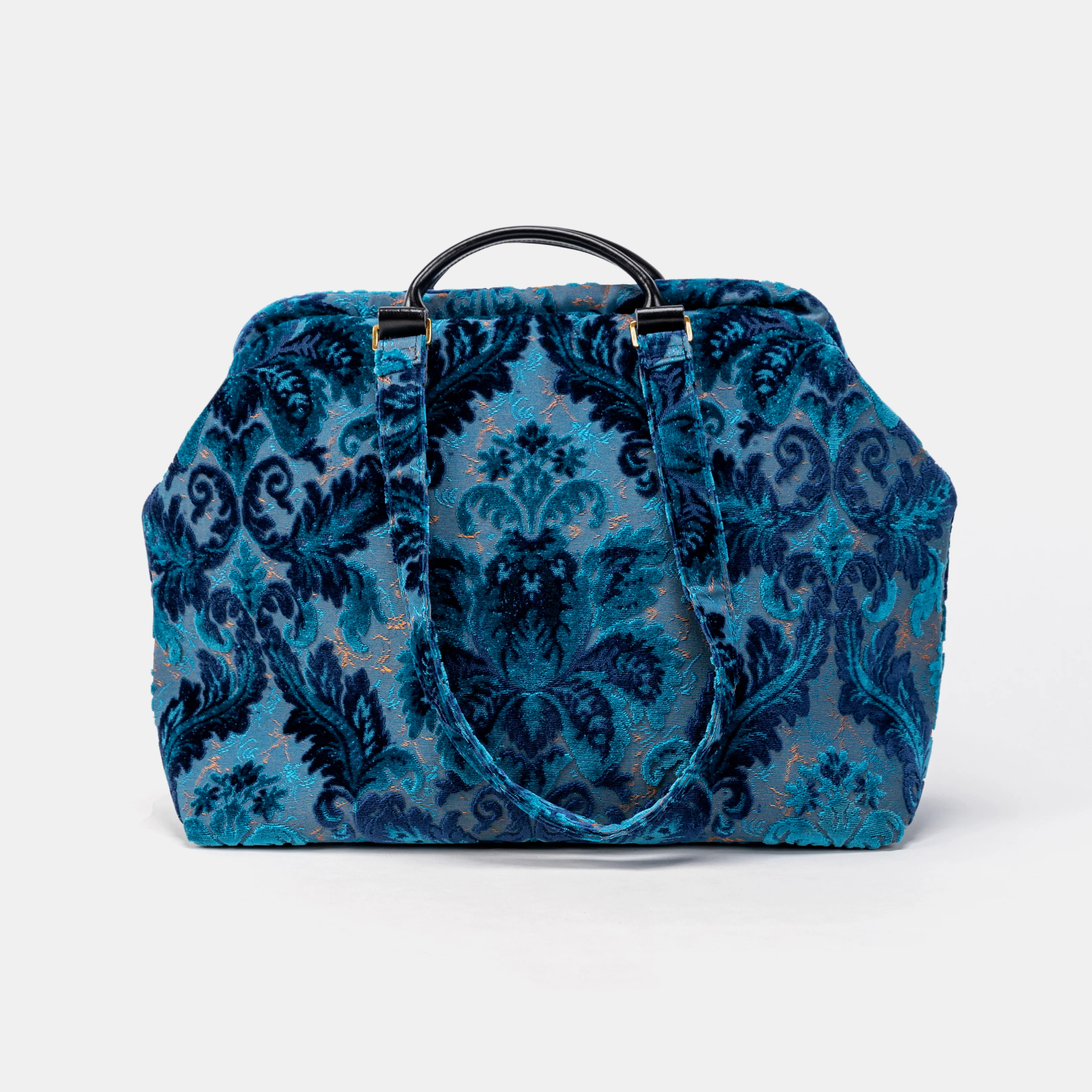 Burnout Velvet Revival Aqua Knitting Project Bag - Image 2
