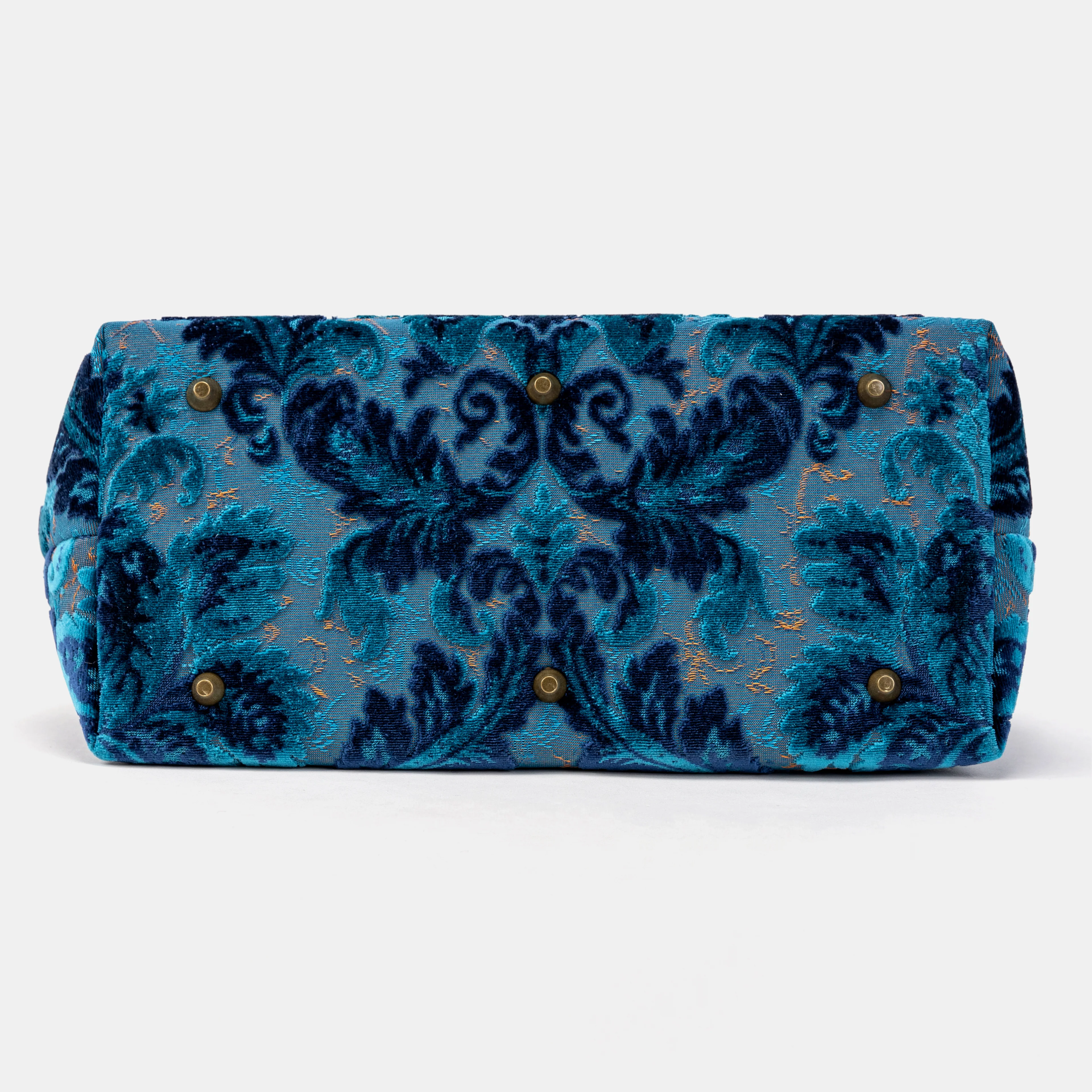 Burnout Velvet Revival Aqua Knitting Project Bag - Image 6