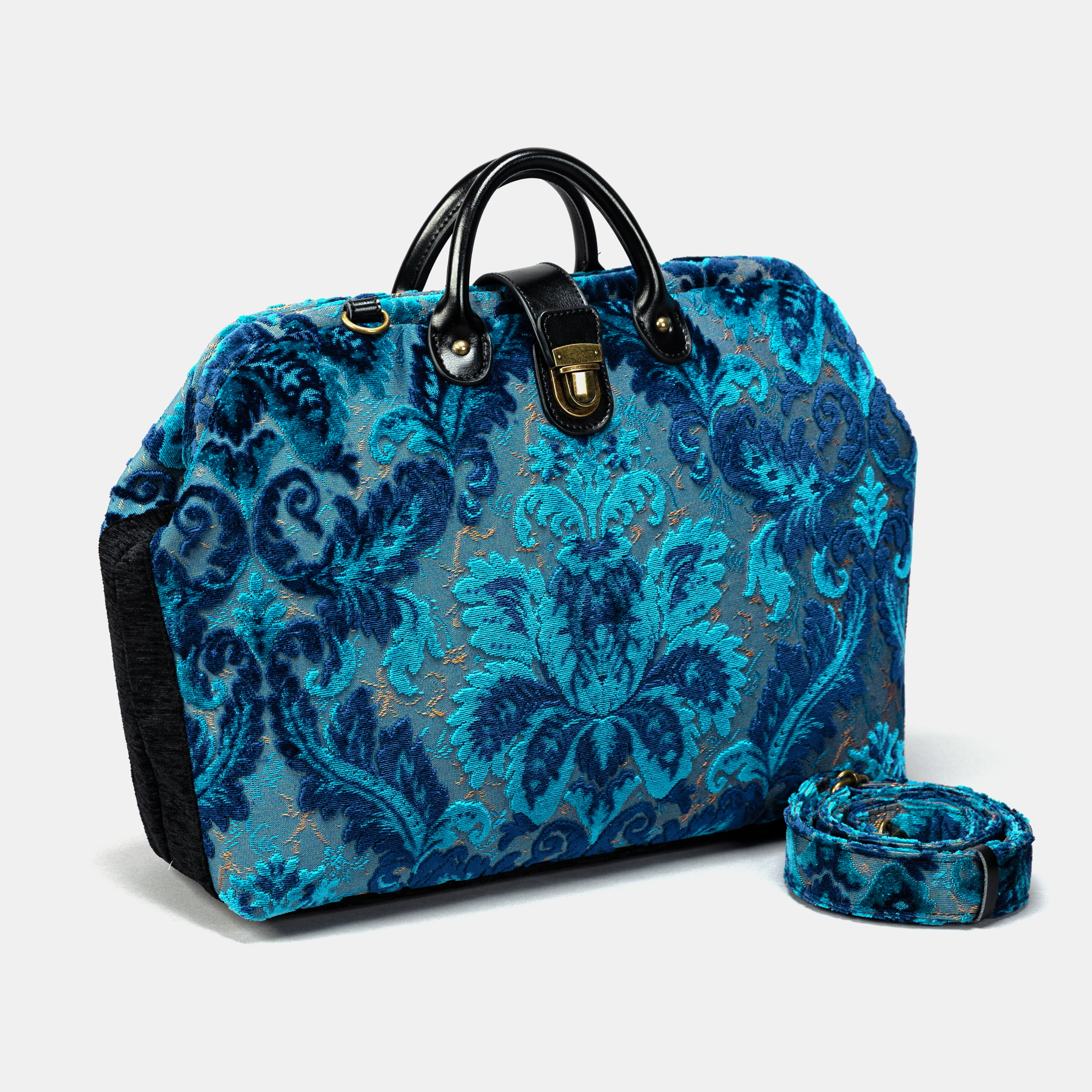 Burnout Velvet Revival Aqua Laptop Work Bag - Image 2