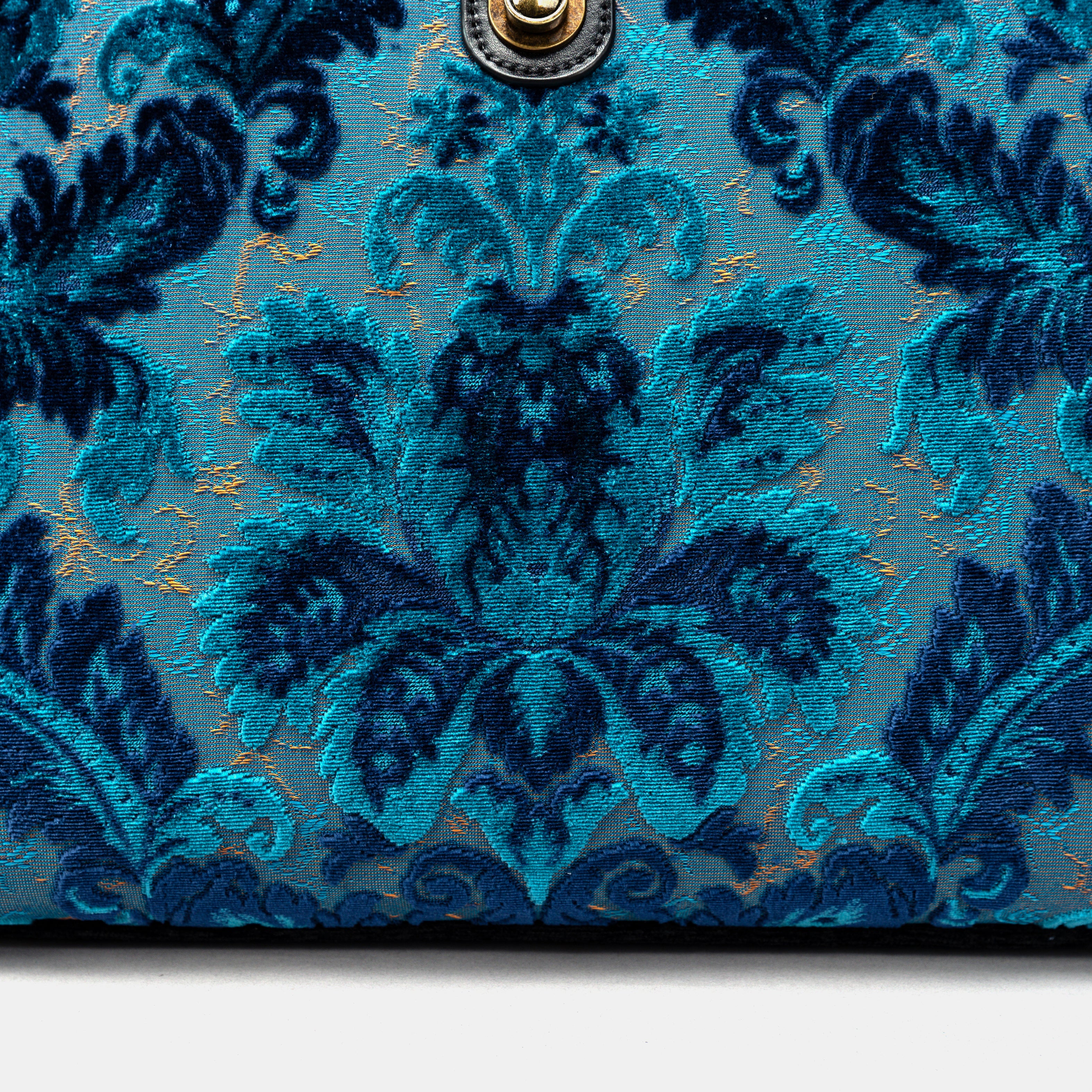 Burnout Velvet Revival Aqua Laptop Work Bag - Image 5