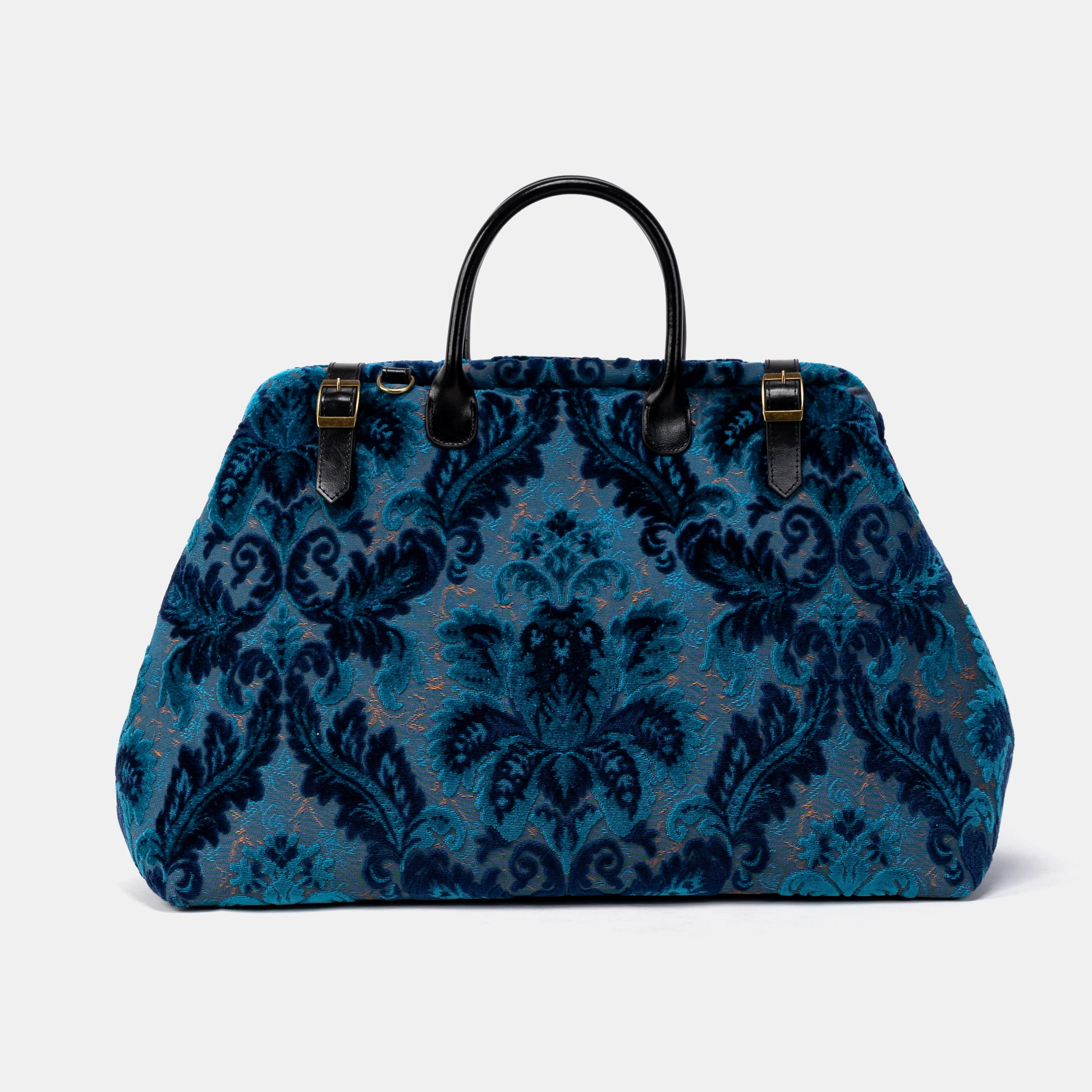 Burnout Velvet Revival Aqua Large Carpetbag
