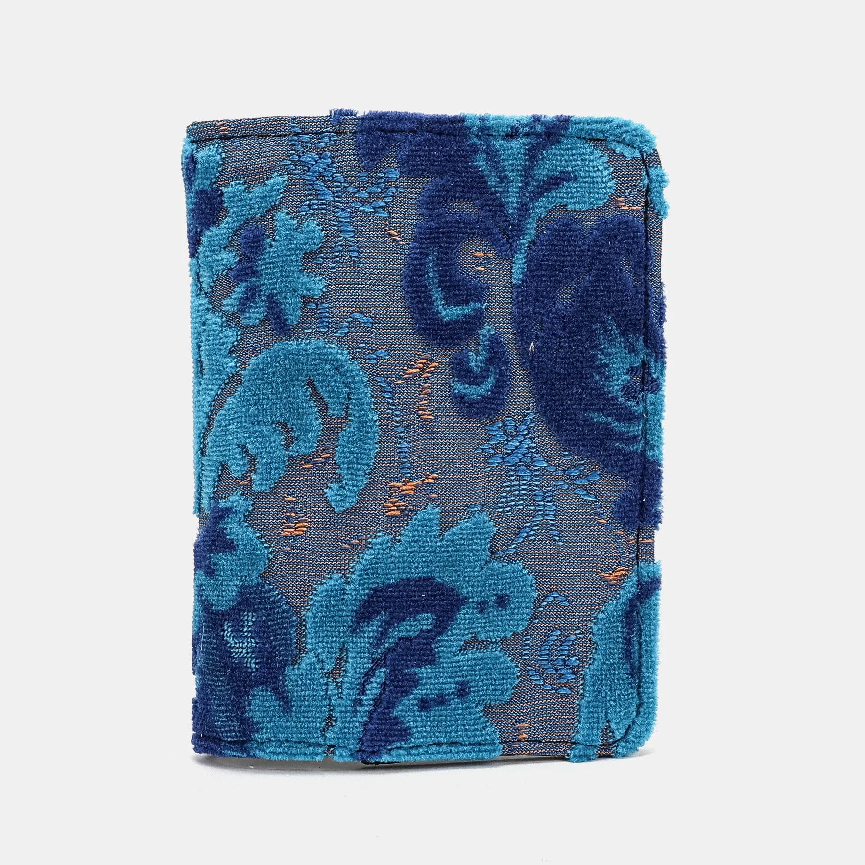 Burnout Velvet Revival Aqua Passport Cover