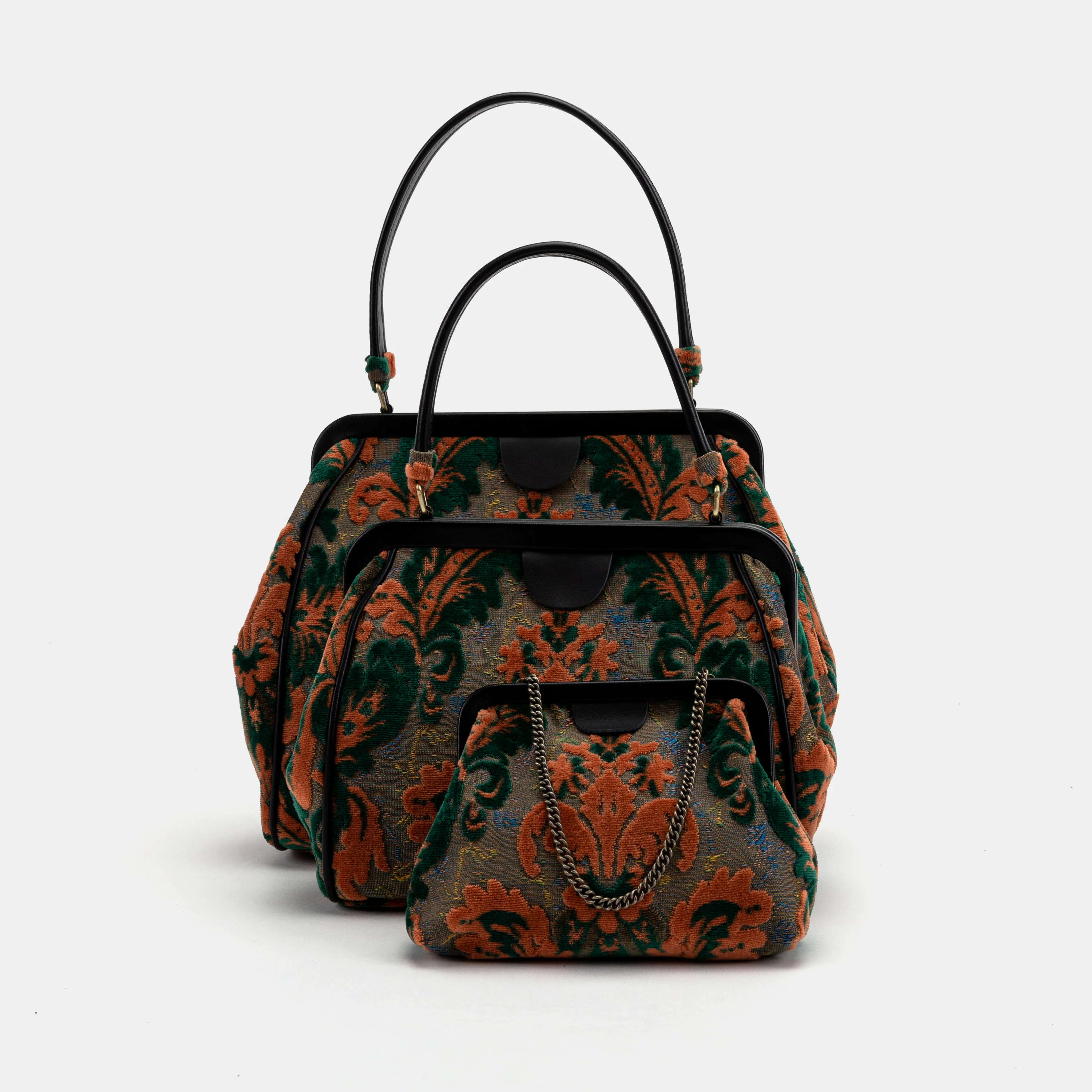 Burnout Velvet Revival Jade Alma Satchel - Image 7