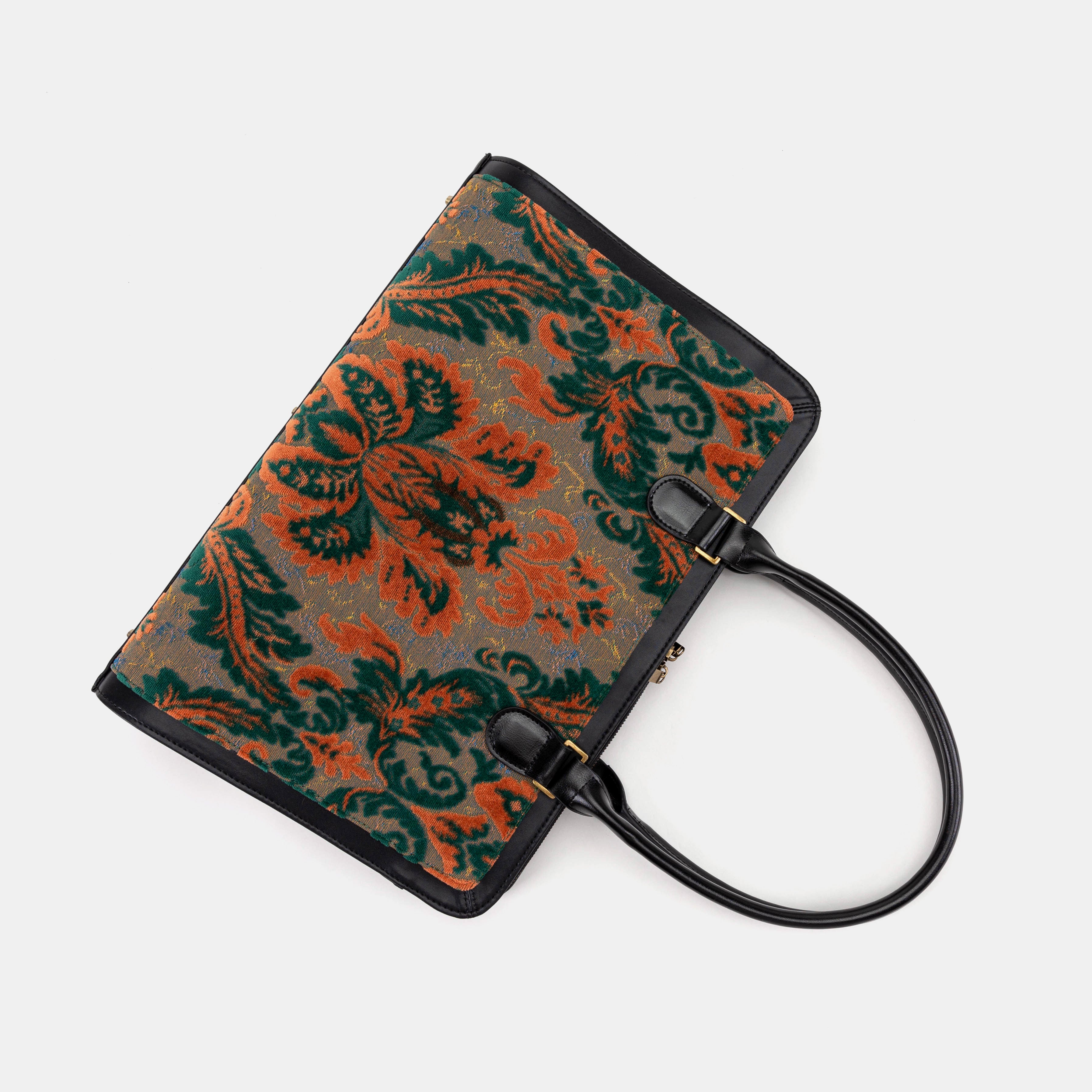 Burnout Velvet Revival Jade Business Tote - Image 5