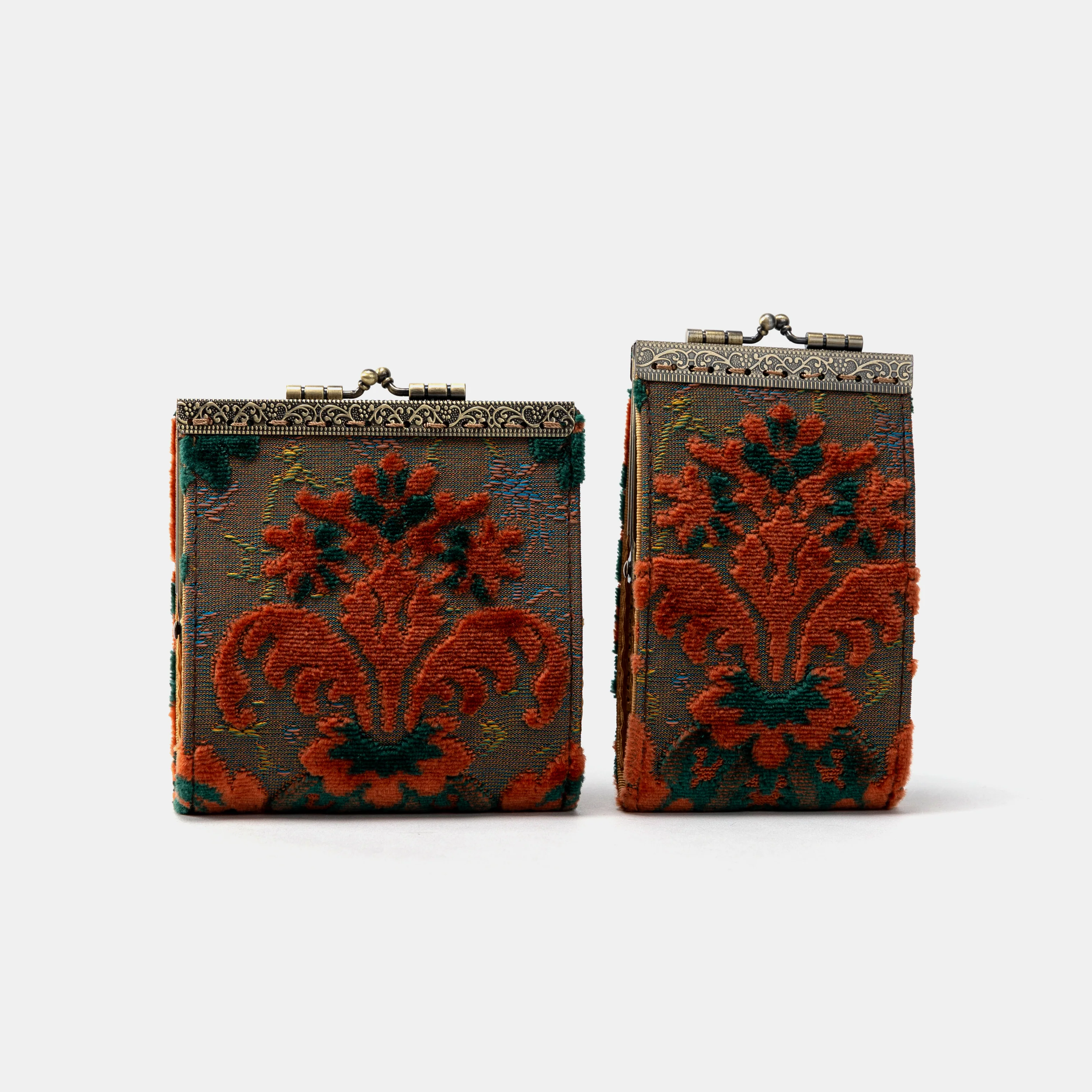 Burnout Velvet Revival Jade Card Wallet