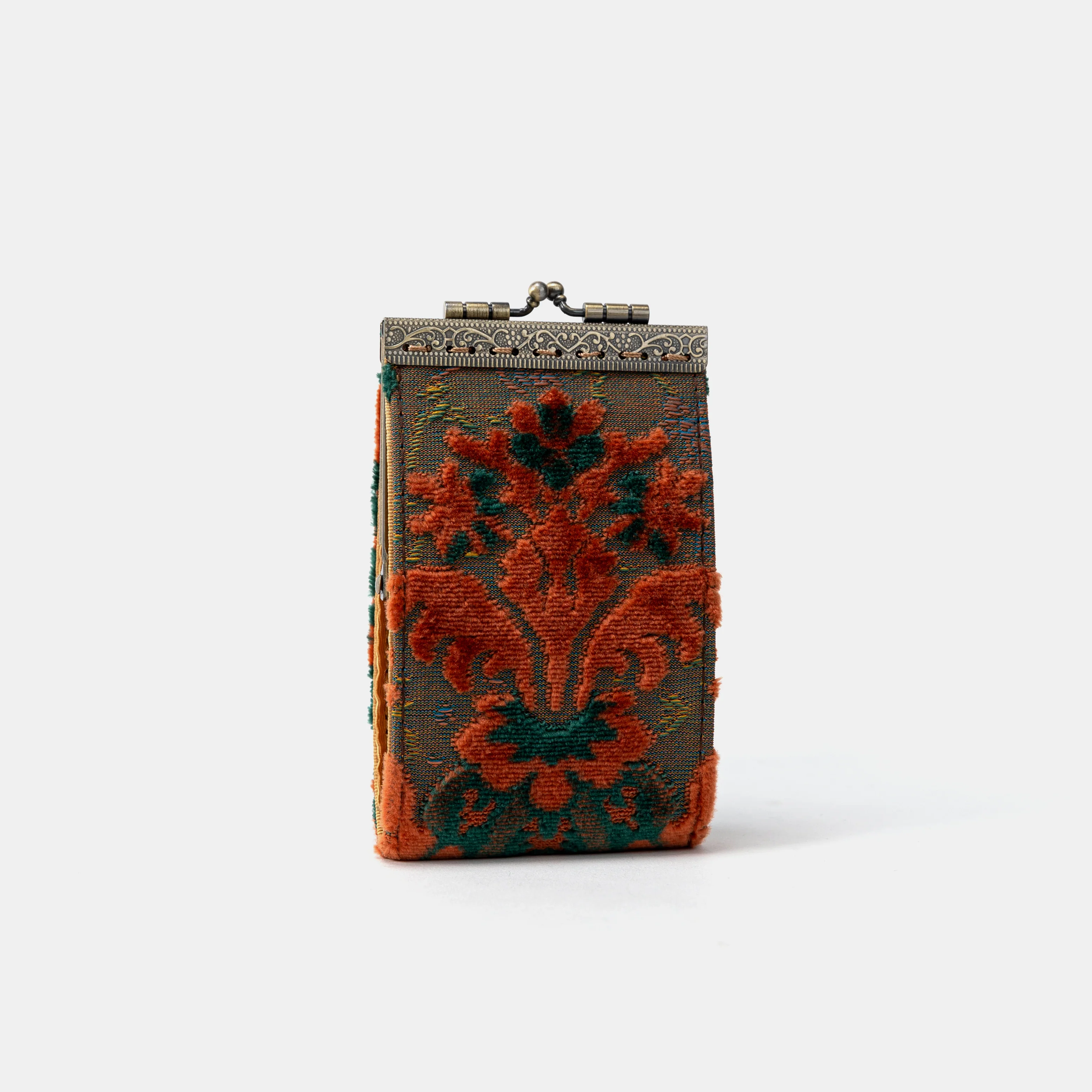 Burnout Velvet Revival Jade Card Wallet - Image 2