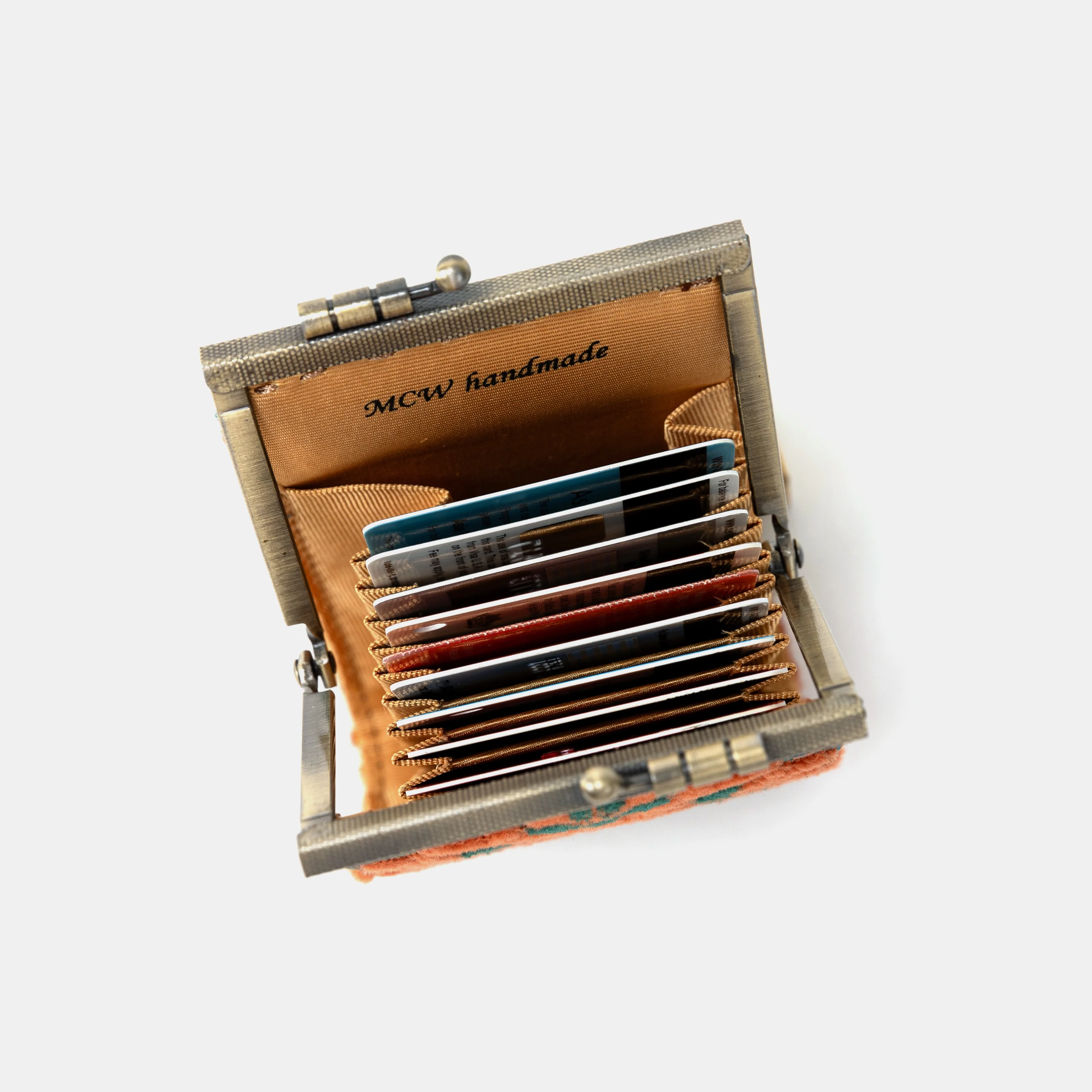 Burnout Velvet Revival Jade Card Wallet - Image 5