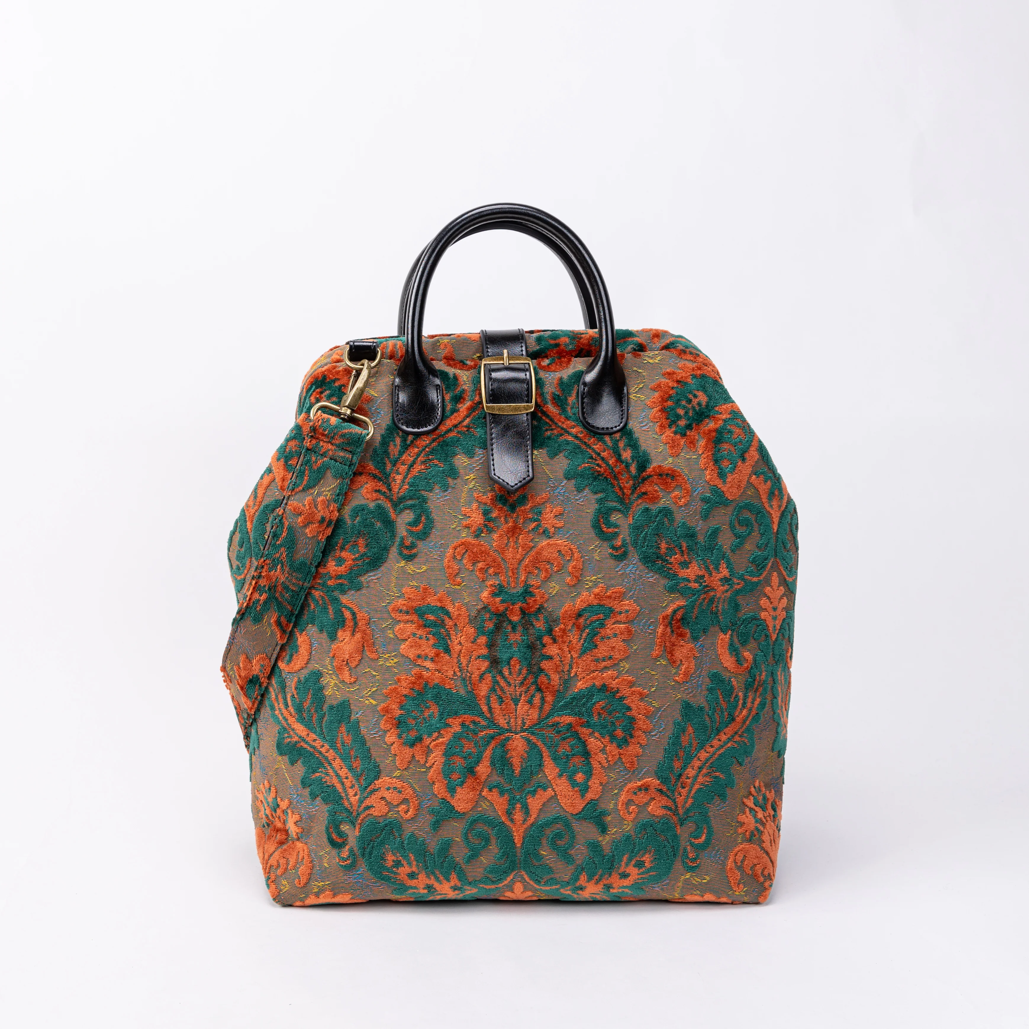 Burnout Velvet Revival Jade Carpet Laptop Backpack - Image 5