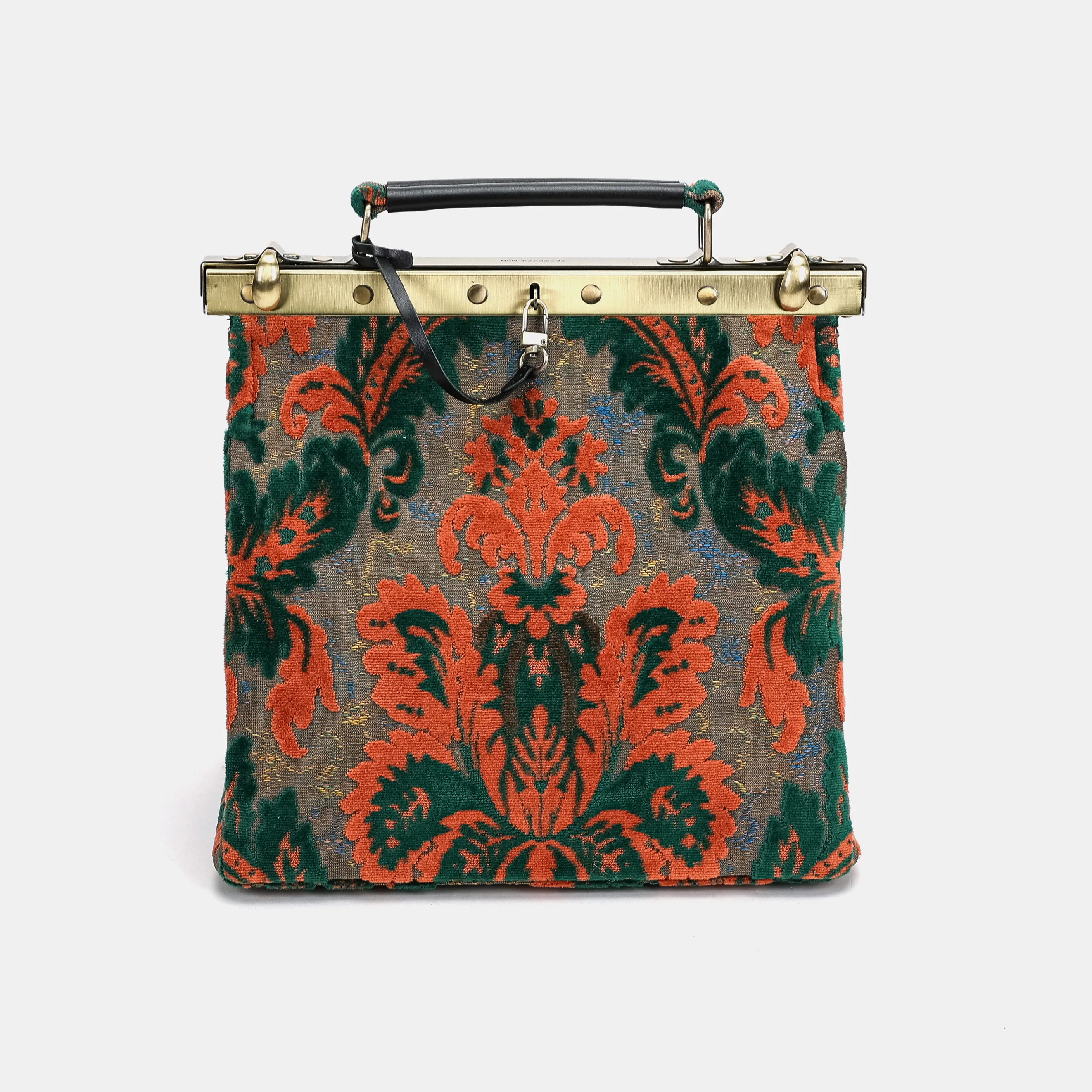 Burnout Velvet Revival Jade Cecile Carpet Purse Gladstone Bag