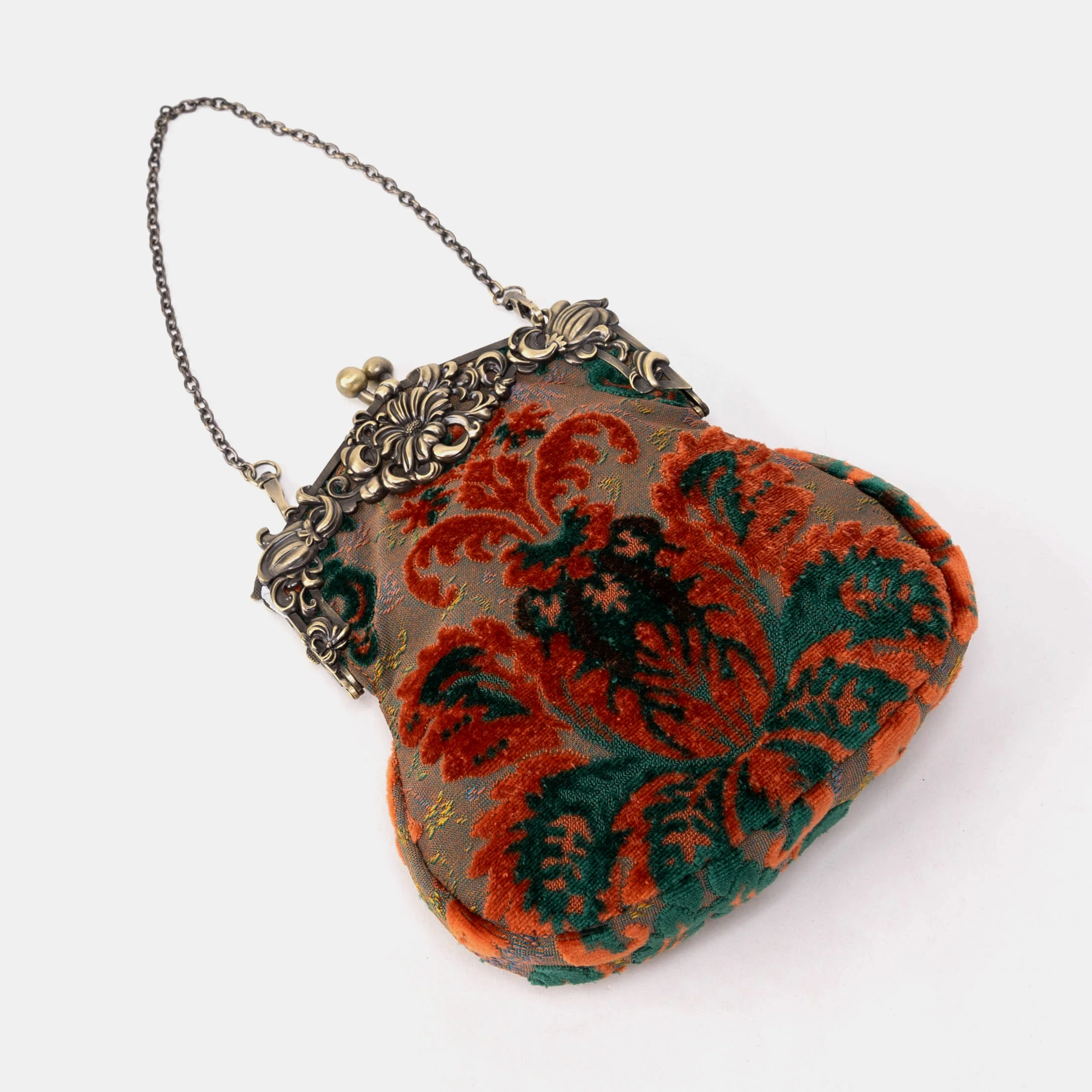 Burnout Velvet Revival Jade Chatelaine Purse Large - Image 3