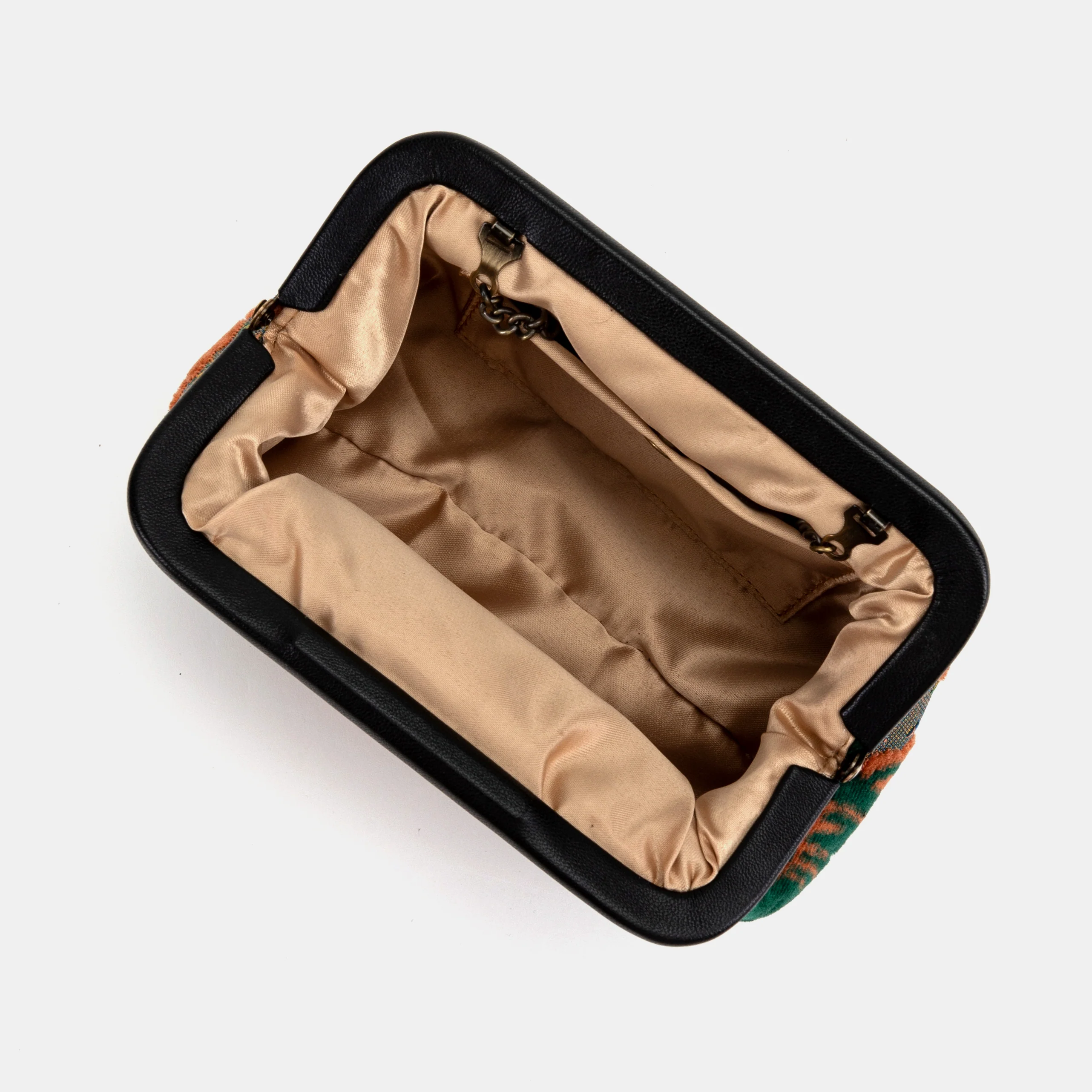 Burnout Velvet Revival Jade Evening Bag Clutch - Image 6
