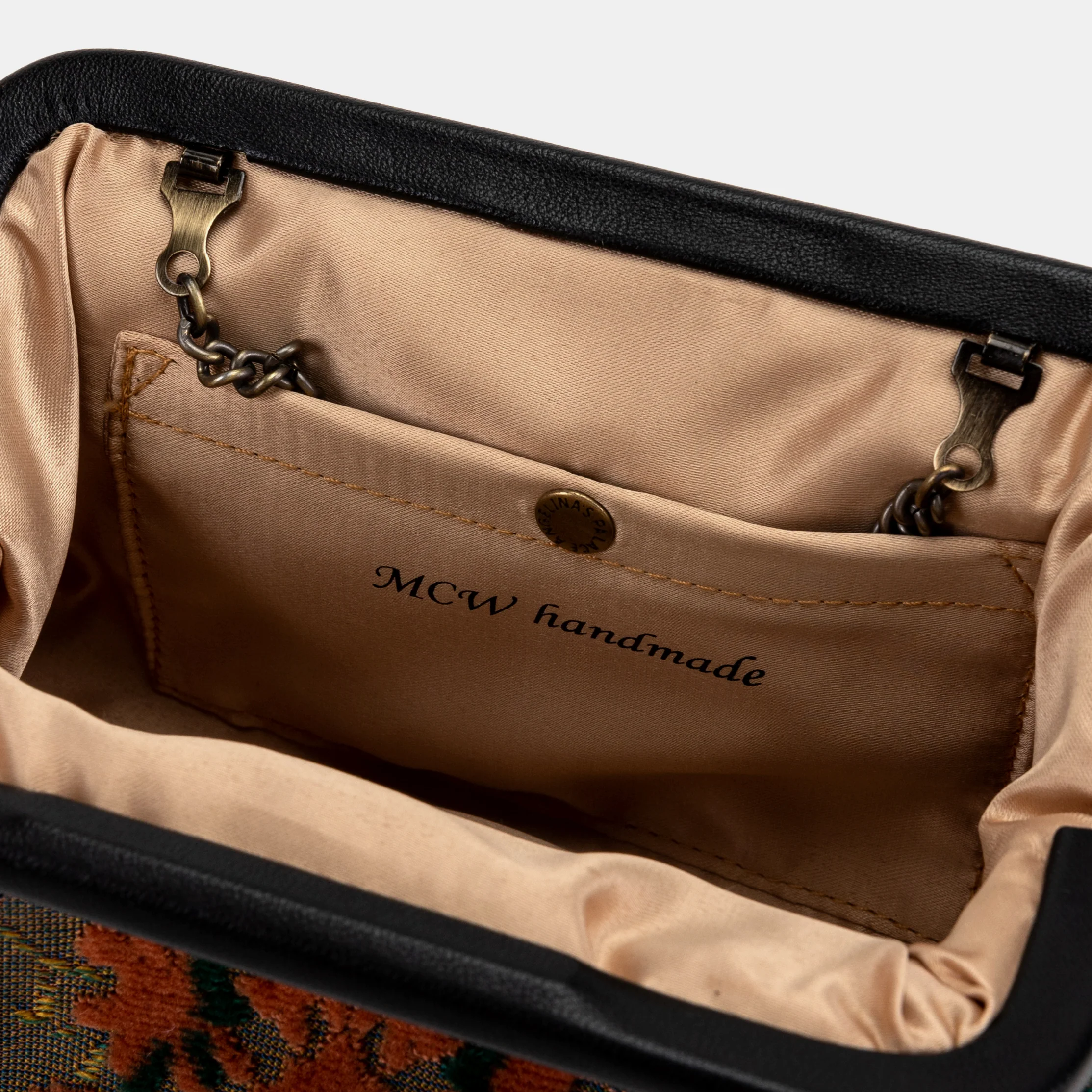 Burnout Velvet Revival Jade Evening Bag Clutch - Image 7
