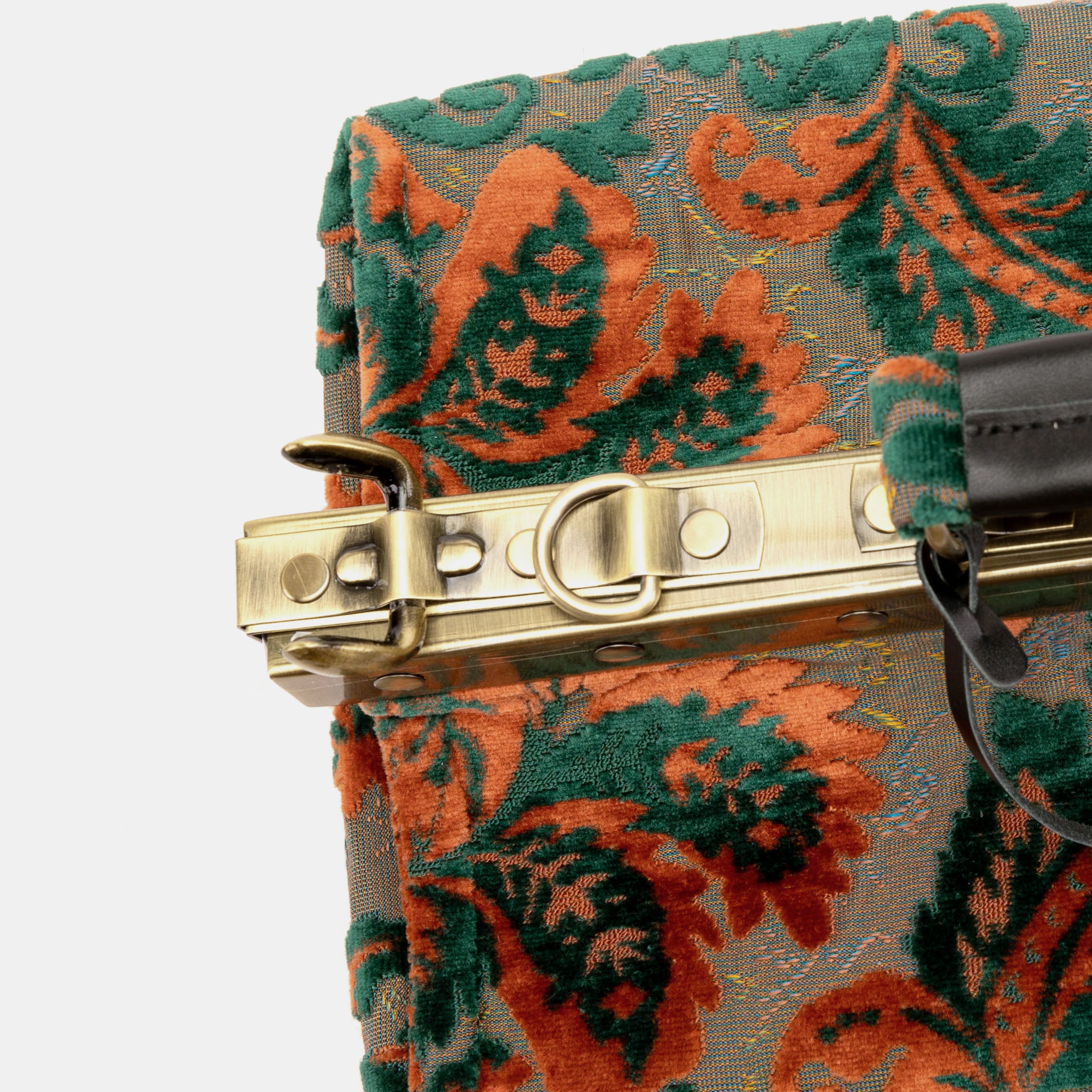 Burnout Velvet Revival Jade Genevieve Carpet Gladstone Bag - Image 7