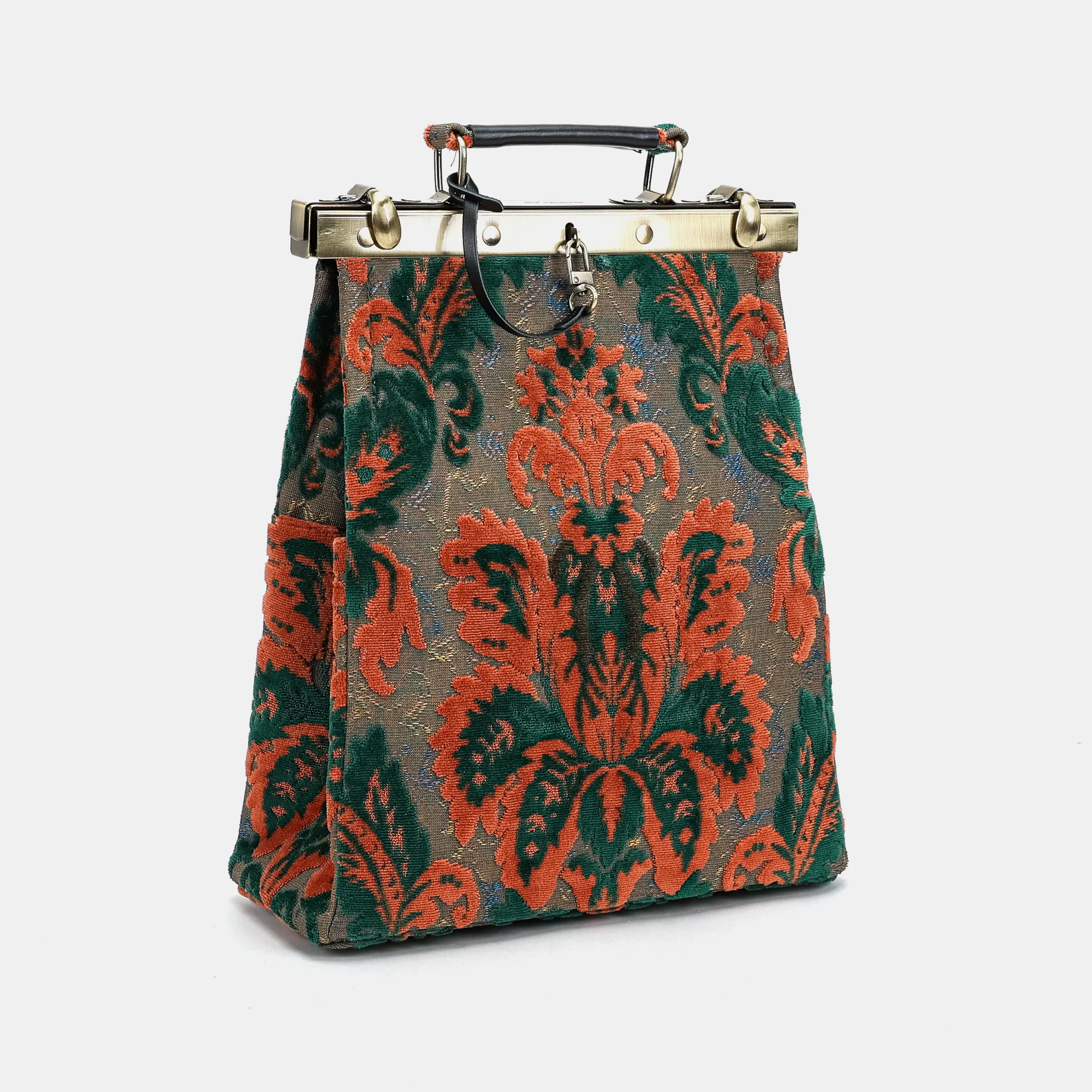 Burnout Velvet Revival Jade Helena Carpet Backpack Gladstone Bag - Image 4