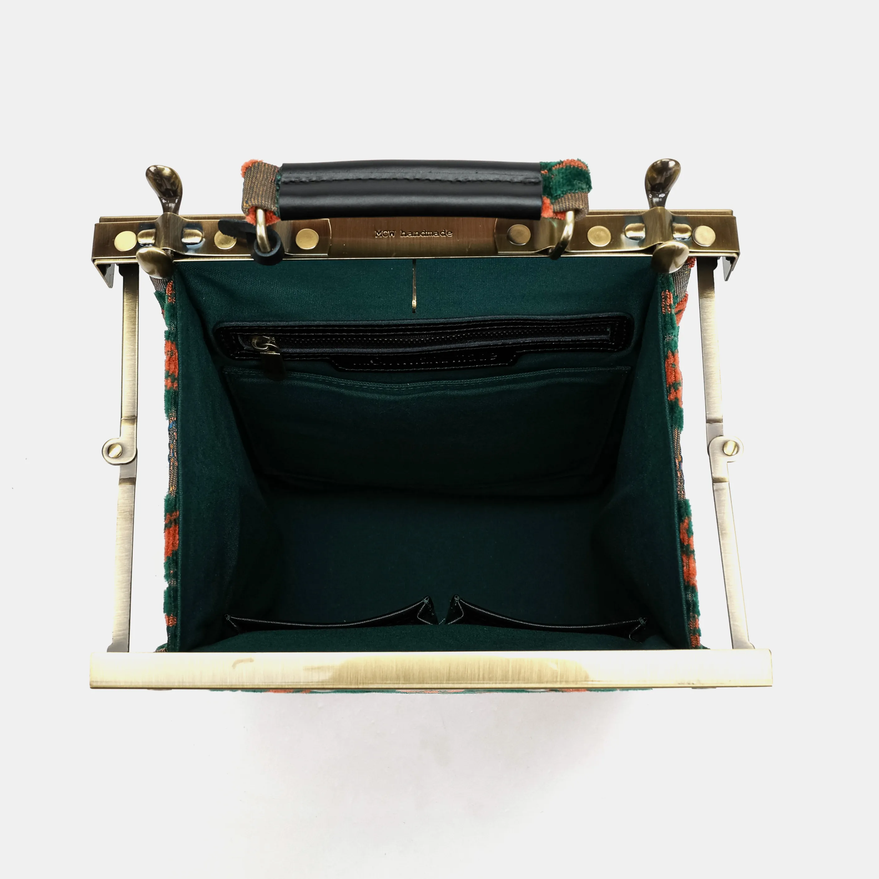 Burnout Velvet Revival Jade Helena Carpet Backpack Gladstone Bag - Image 8