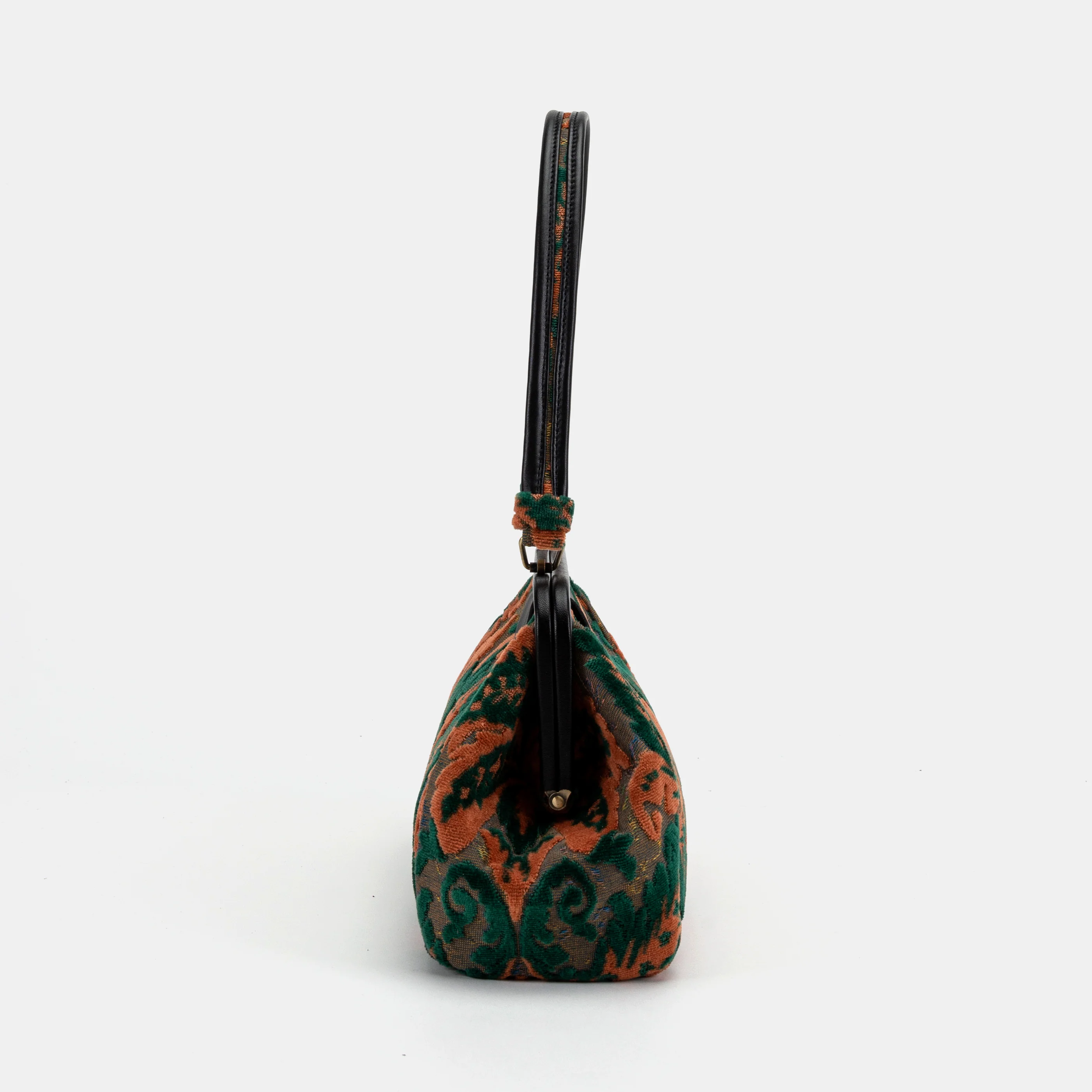 Burnout Velvet Revival Jade Shoulder Bag - Image 4