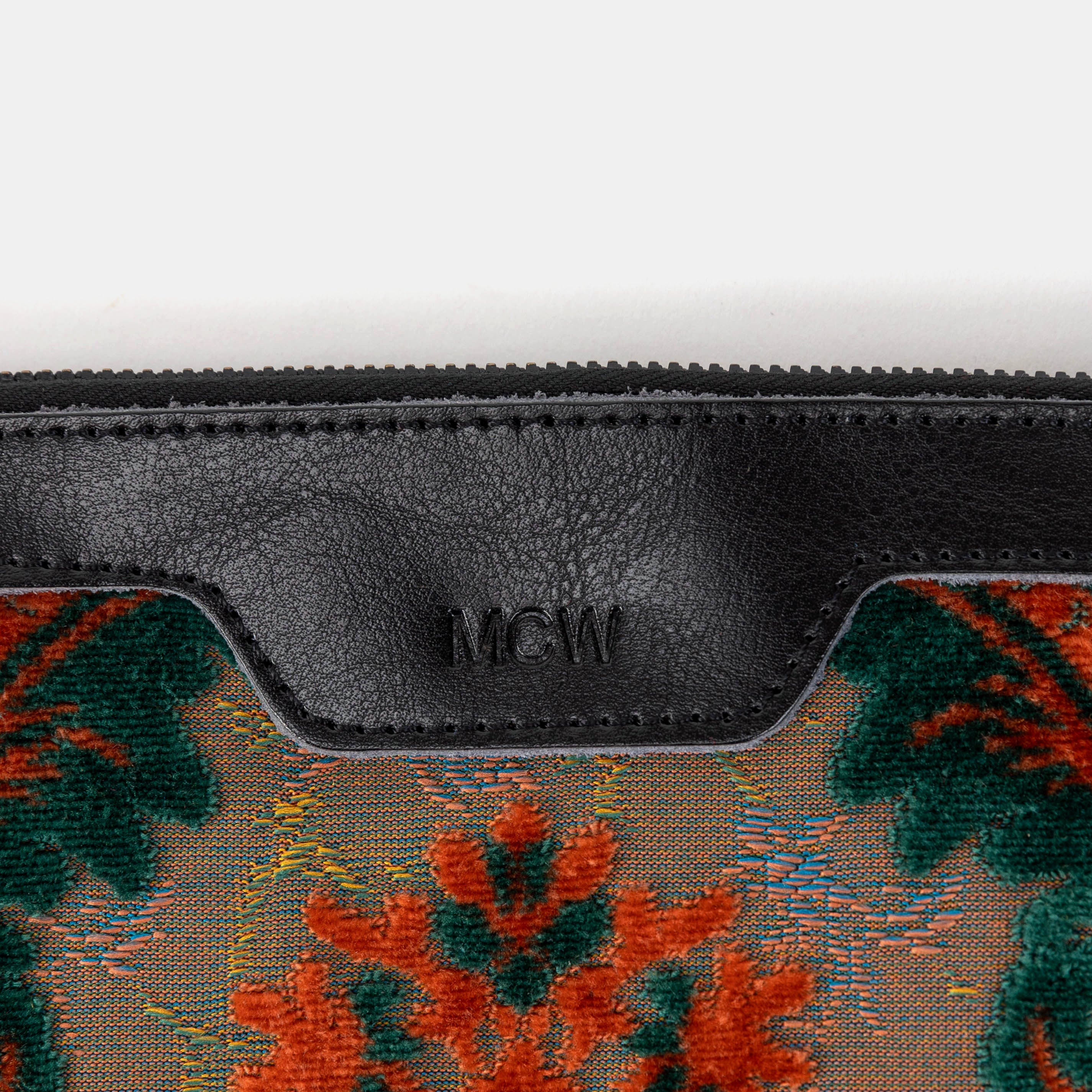 Burnout Velvet Revival Jade Wristlet Clutch - Image 3