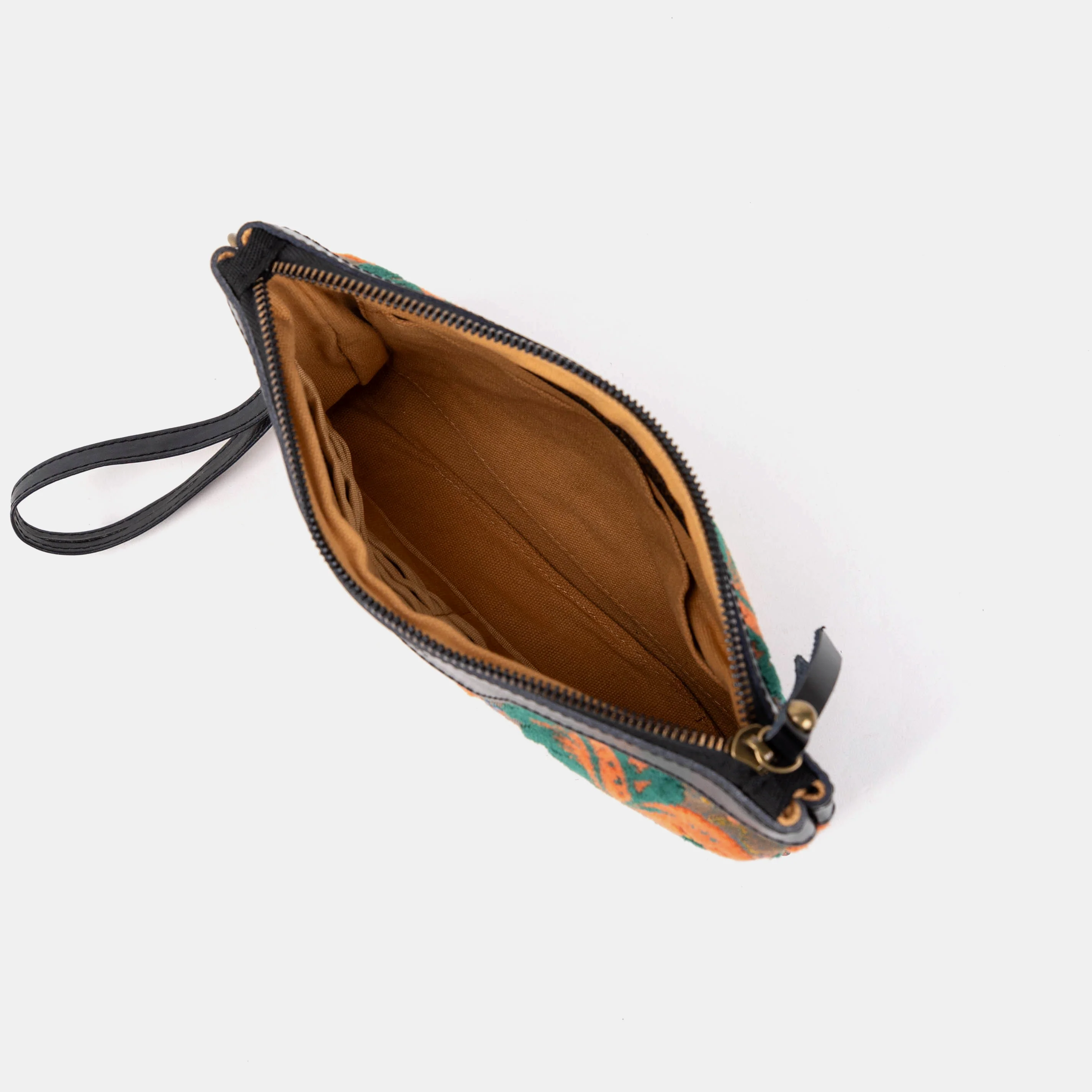 Burnout Velvet Revival Jade Wristlet Clutch - Image 6