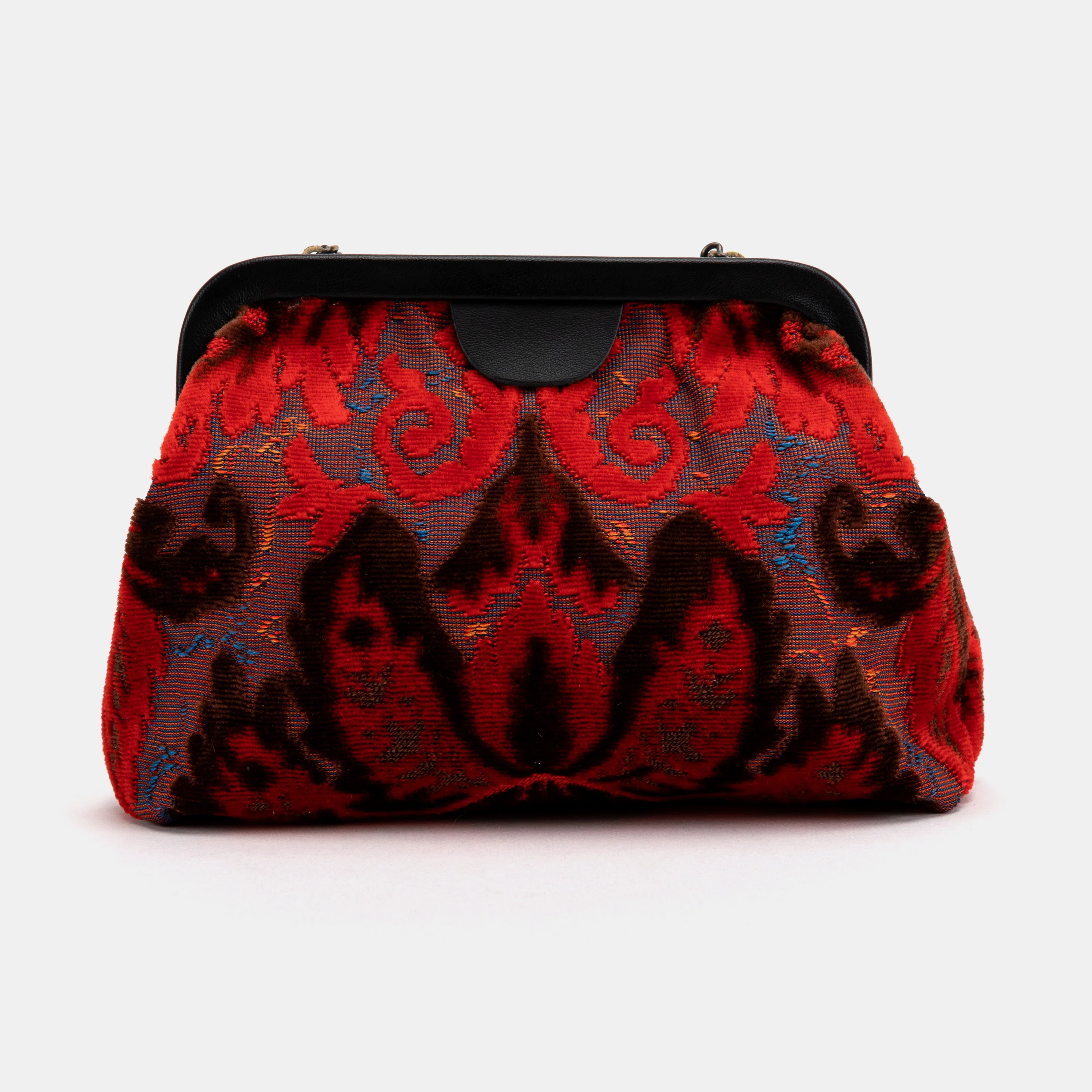 Burnout Velvet Revival Scarlet Alma Clutch - Image 5