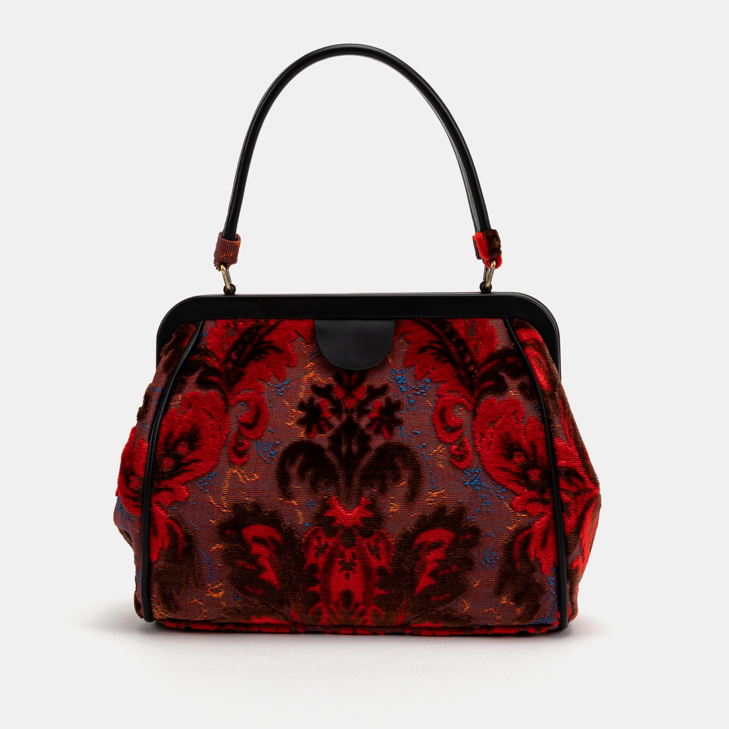 Burnout Velvet Revival Scarlet Alma Satchel