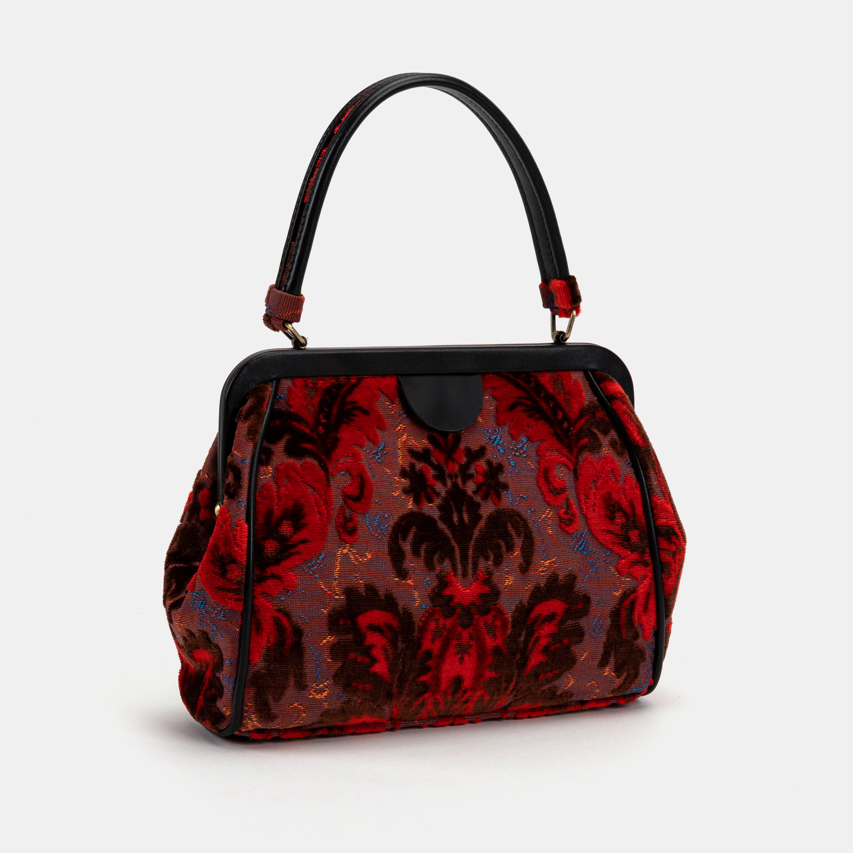 Burnout Velvet Revival Scarlet Alma Satchel - Image 5