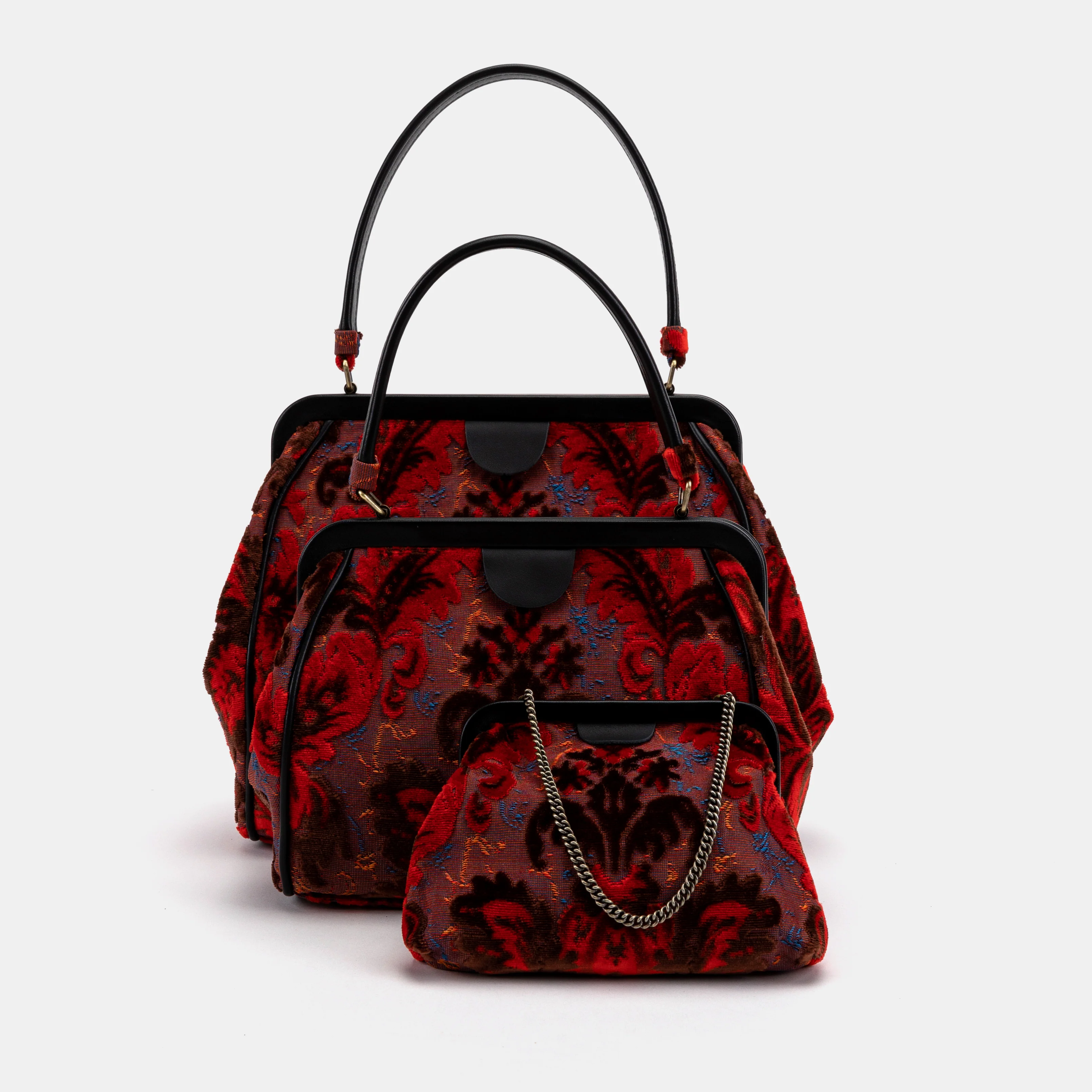 Burnout Velvet Revival Scarlet Alma Satchel - Image 7