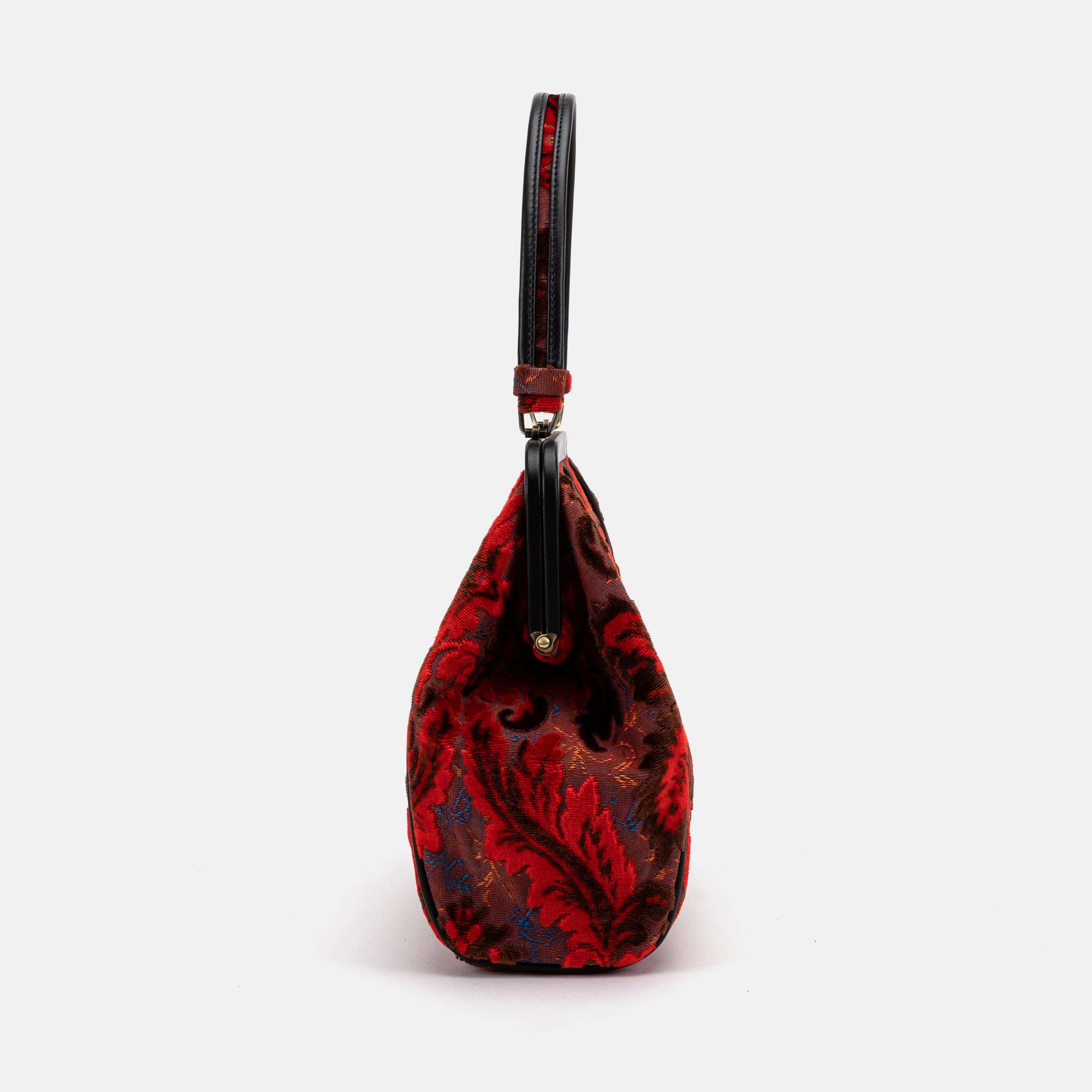 Burnout Velvet Revival Scarlet Alma Shoulder Bag - Image 4