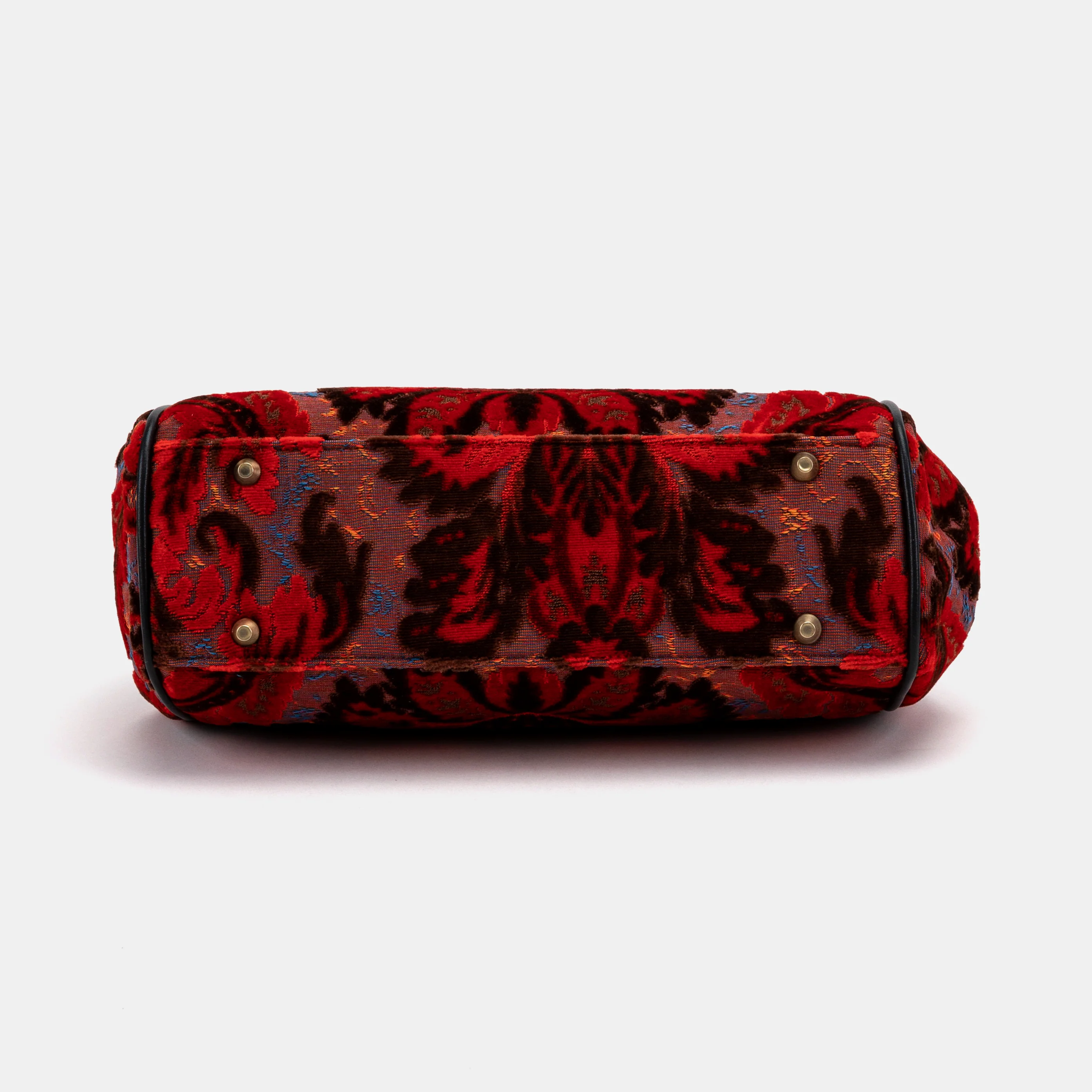 Burnout Velvet Revival Scarlet Alma Shoulder Bag - Image 5
