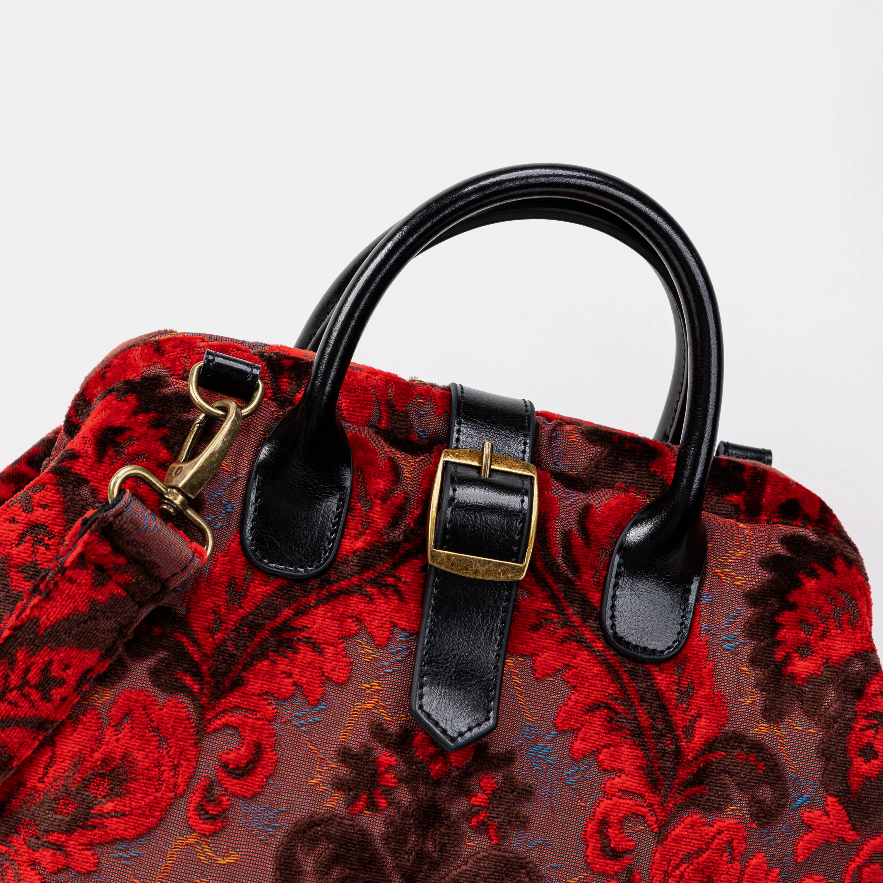 Burnout Velvet Revival Scarlet Carpet Laptop Backpack - Image 4