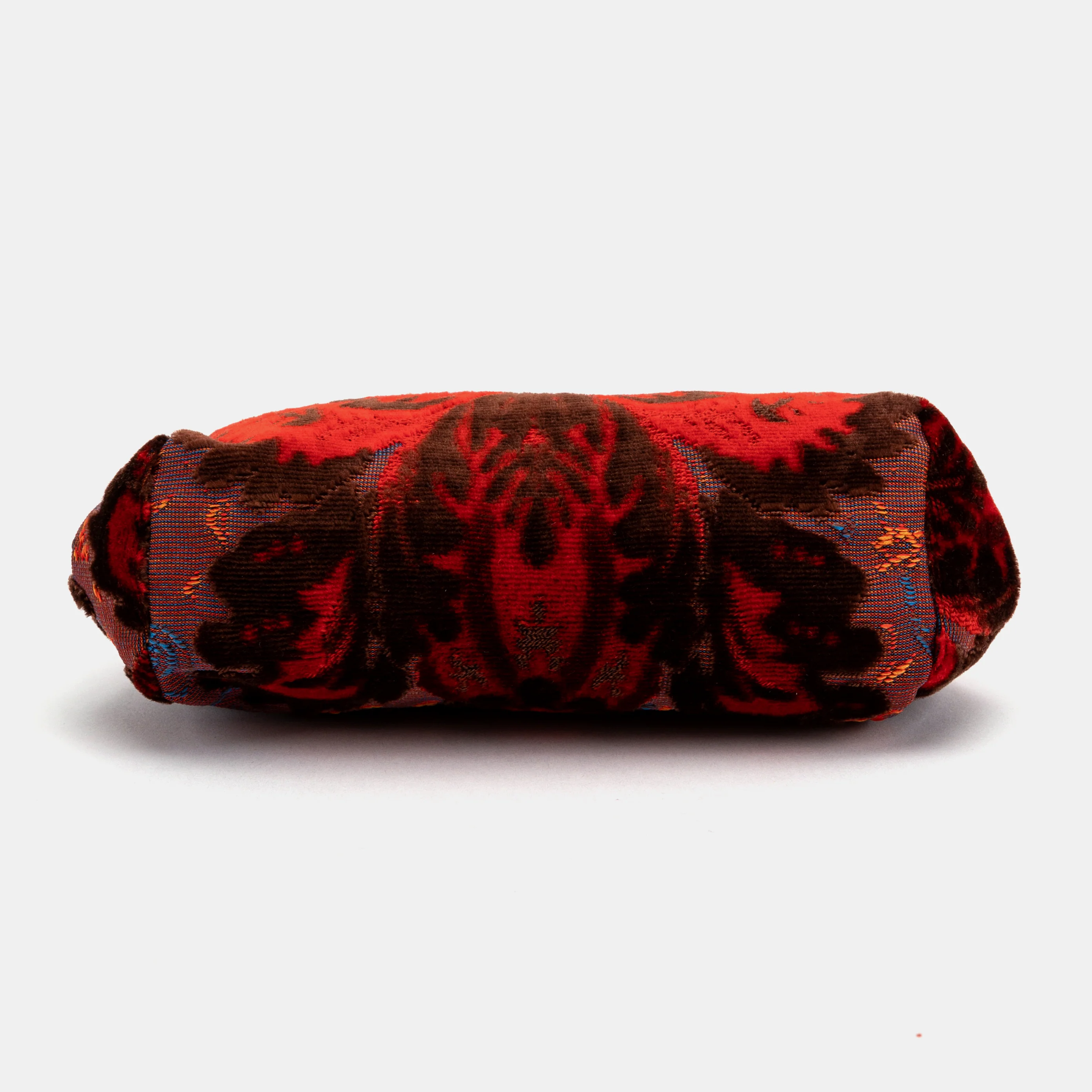 Burnout Velvet Revival Scarlet Evening Bag Clutch - Image 5
