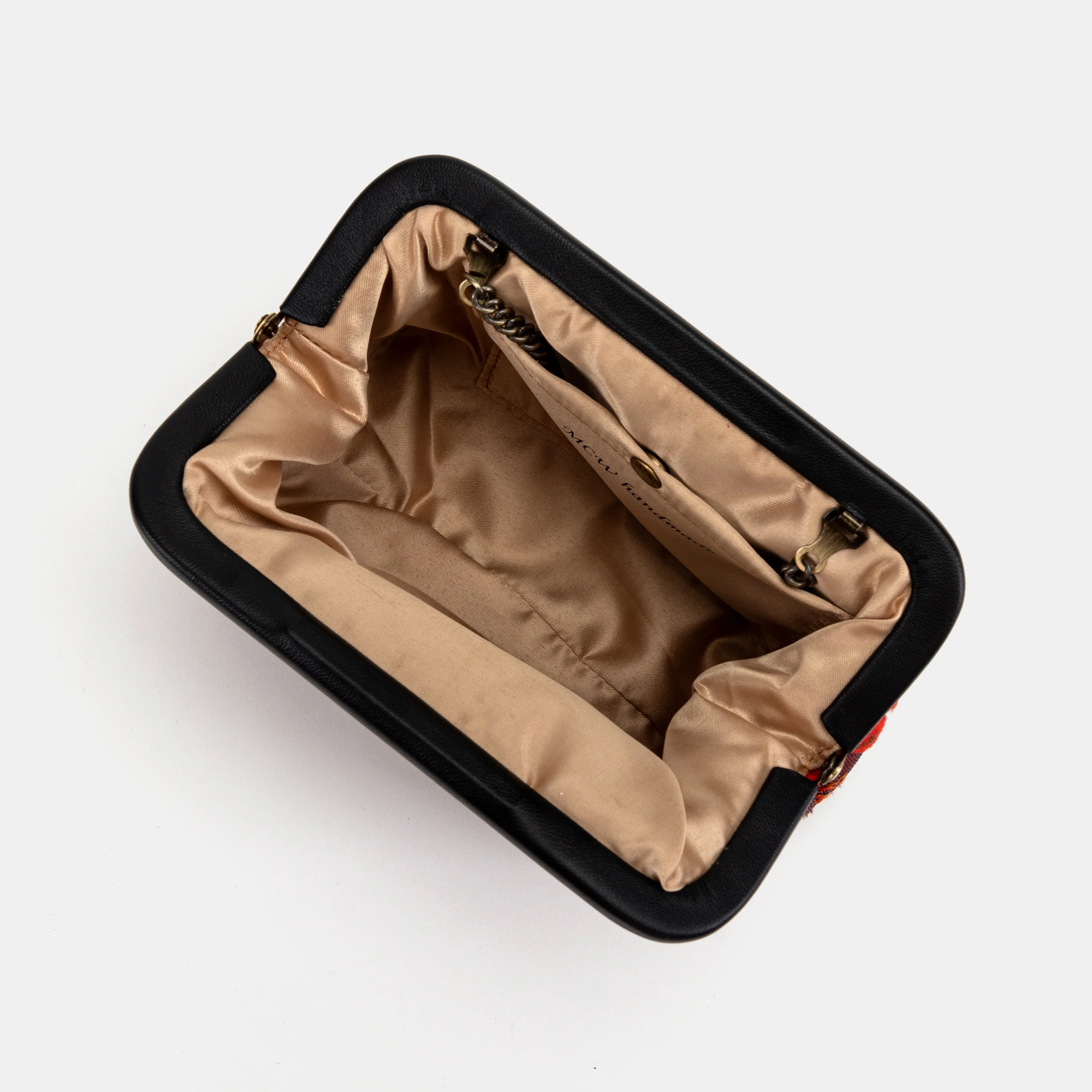Burnout Velvet Revival Scarlet Evening Bag Clutch - Image 6
