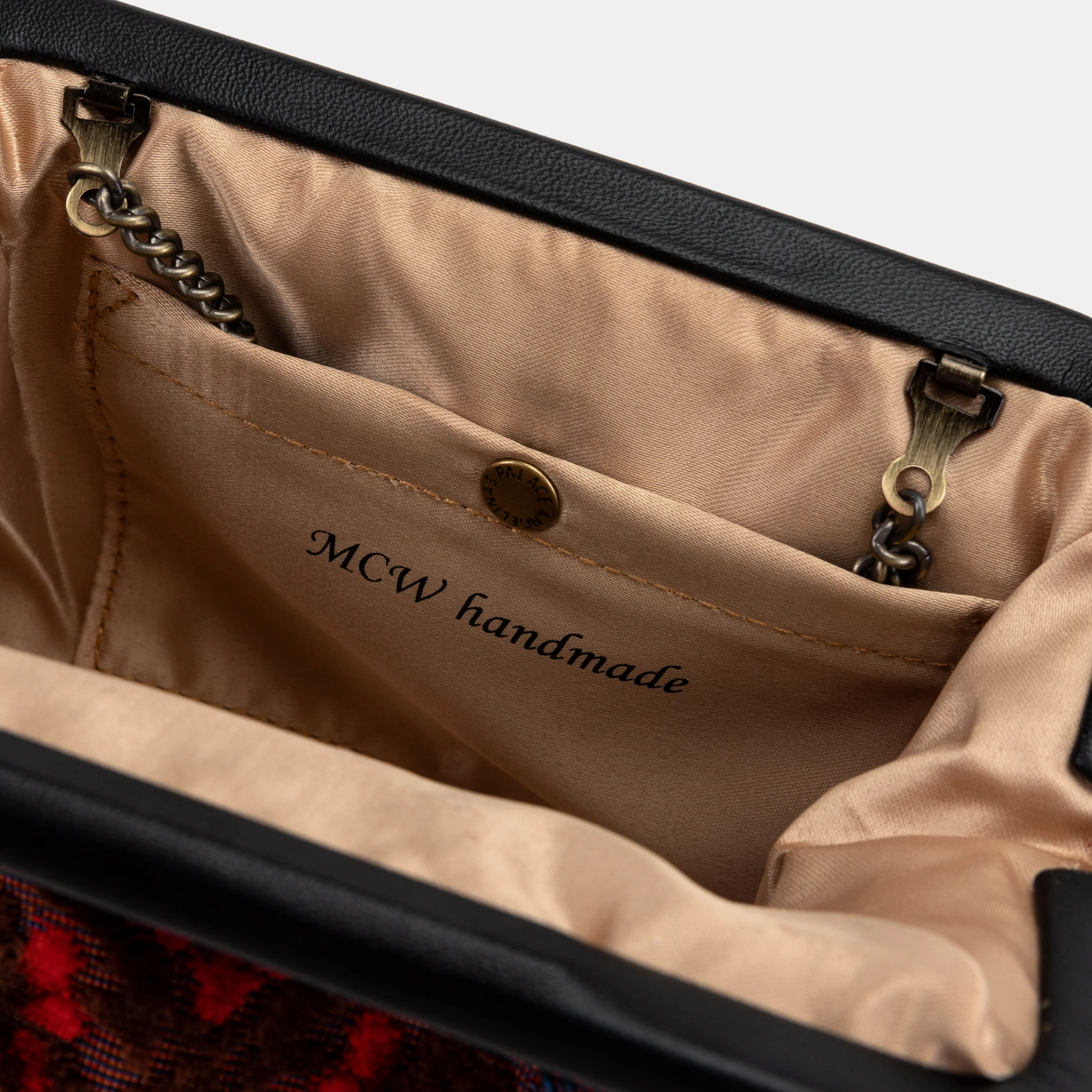 Burnout Velvet Revival Scarlet Evening Bag Clutch - Image 7