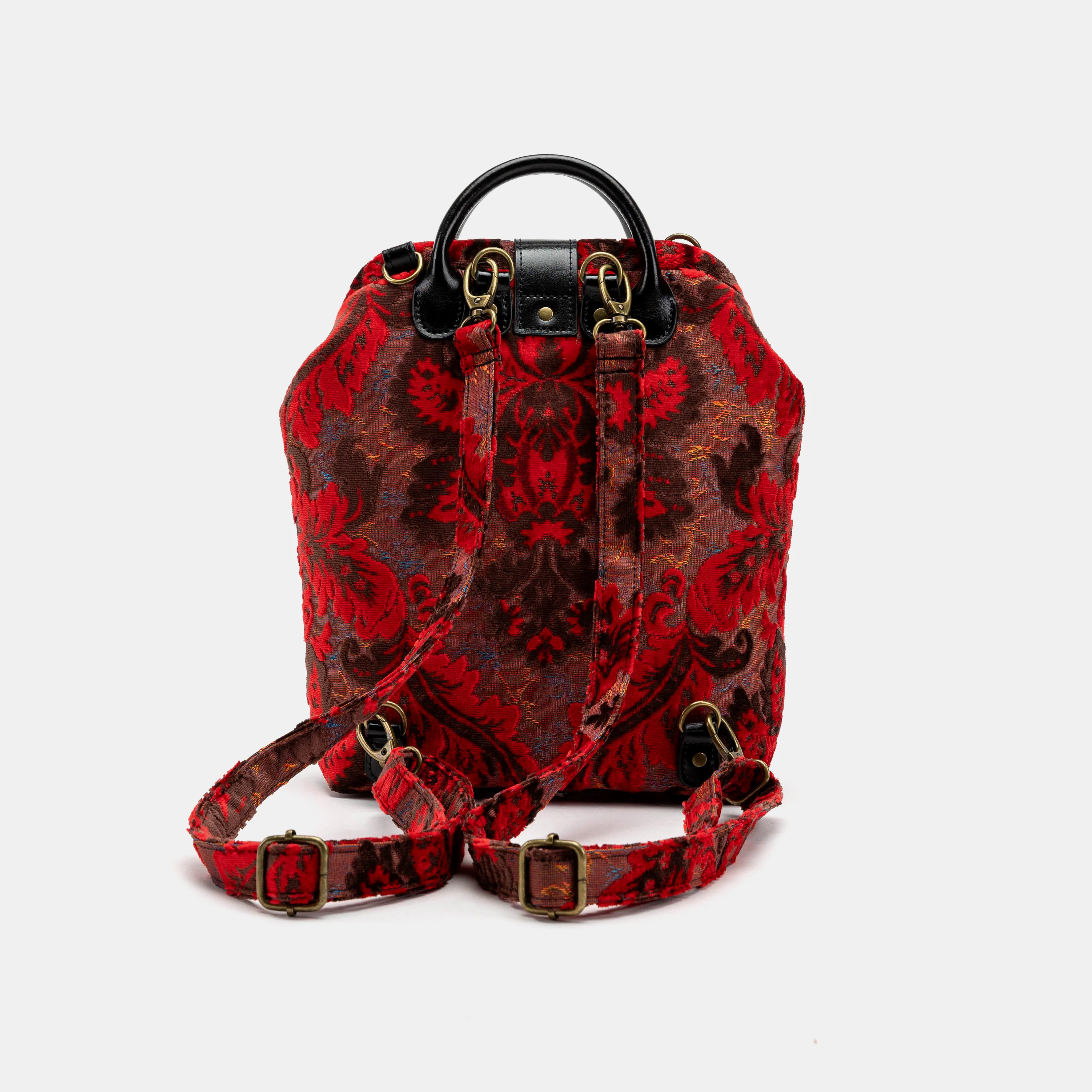 Burnout Velvet Revival Scarlet Everyday Backpack - Image 5
