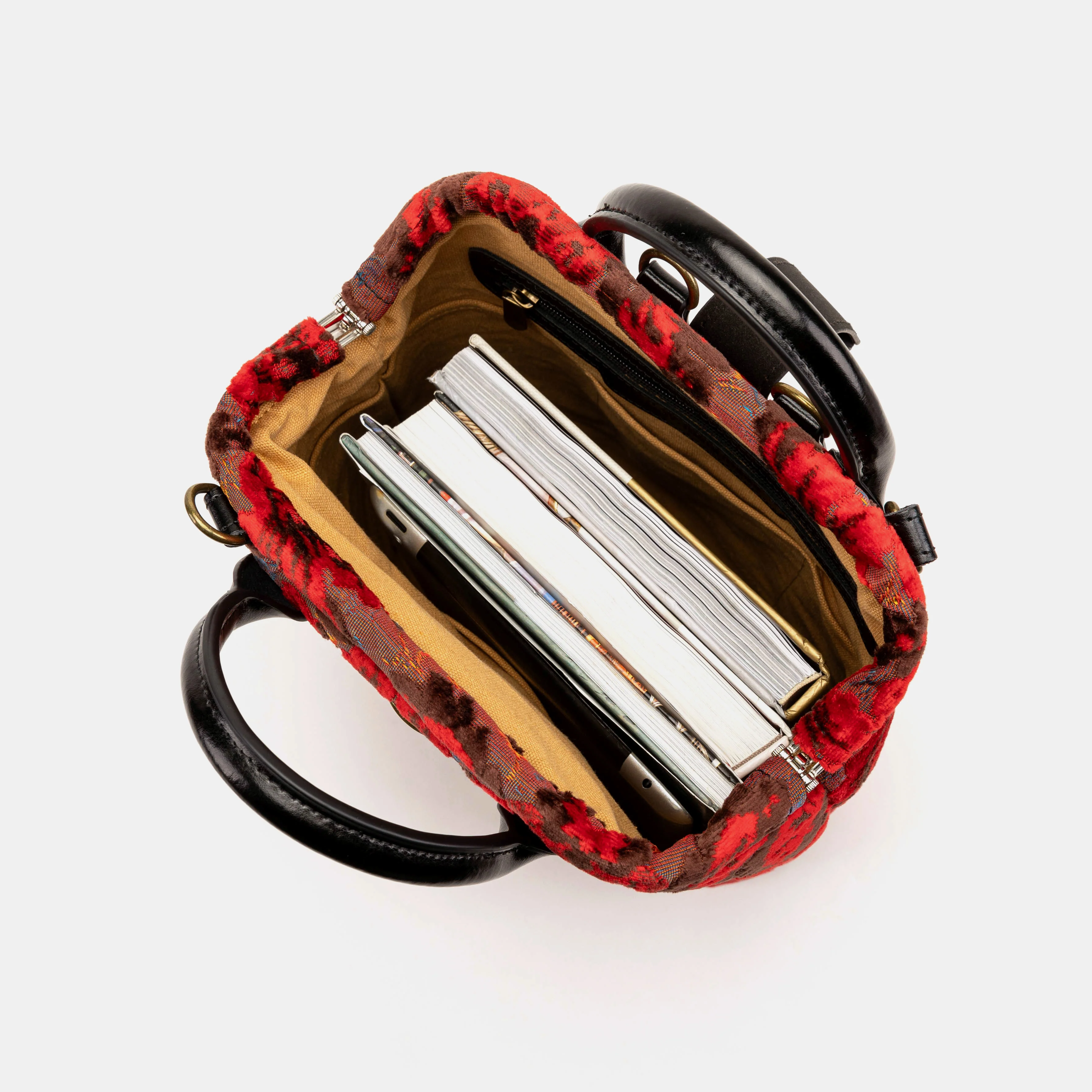 Burnout Velvet Revival Scarlet Everyday Backpack - Image 9