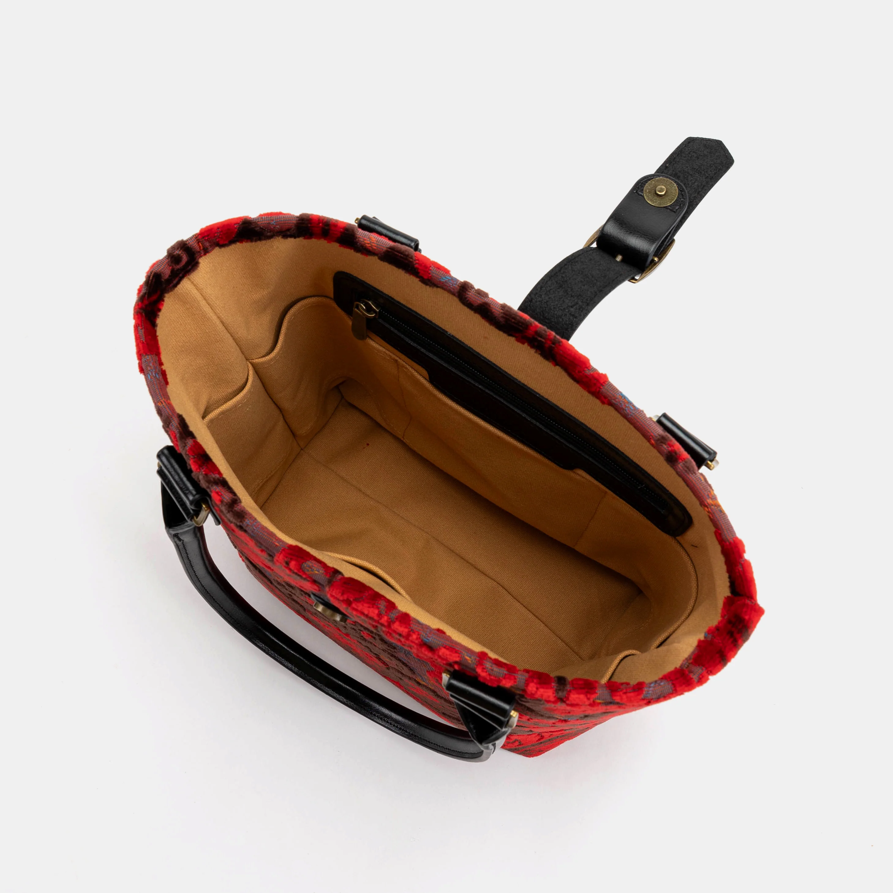 Burnout Velvet Revival Scarlet Everyday Tote - Image 7