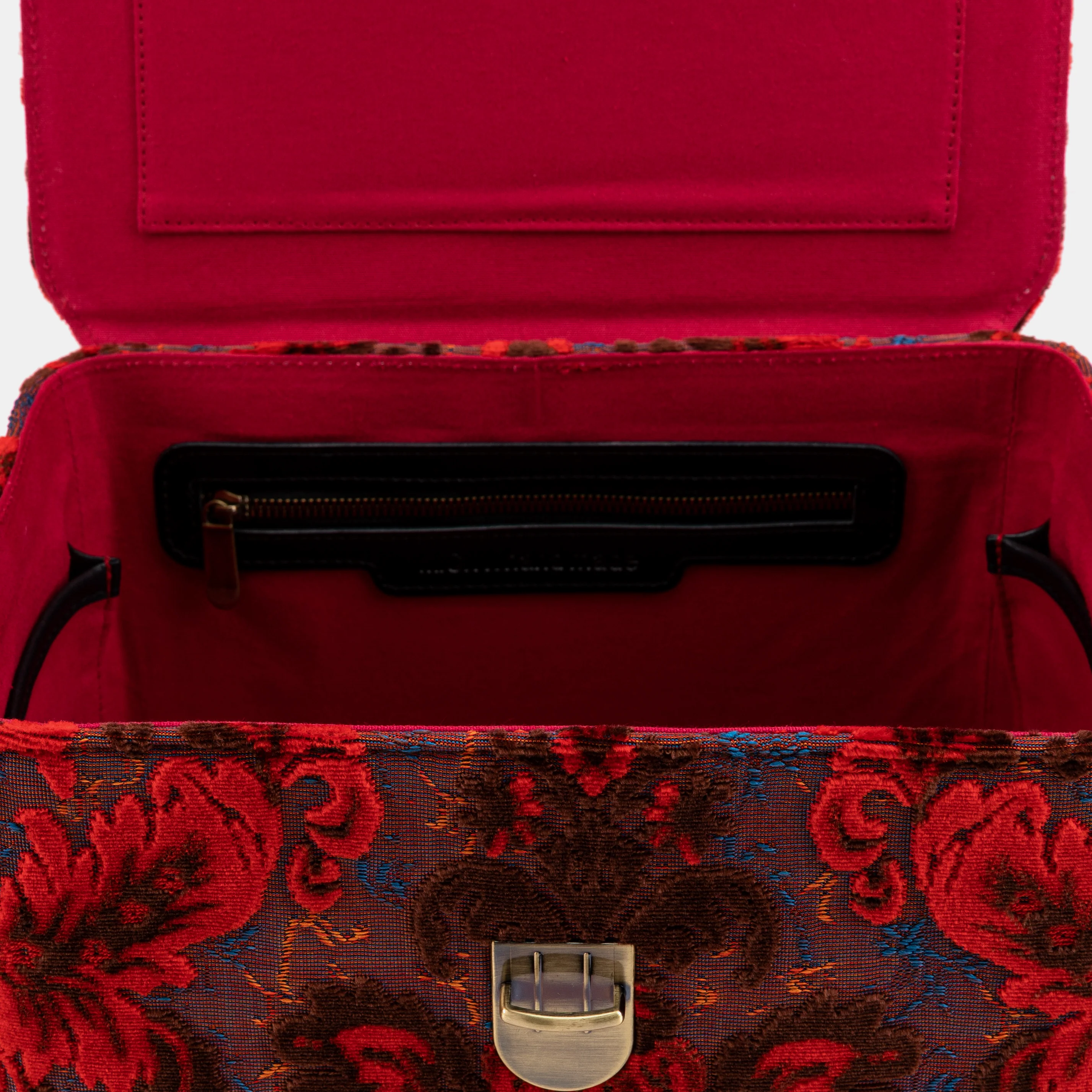 Burnout Velvet Revival Scarlet Josephine Large Train Case - Image 10