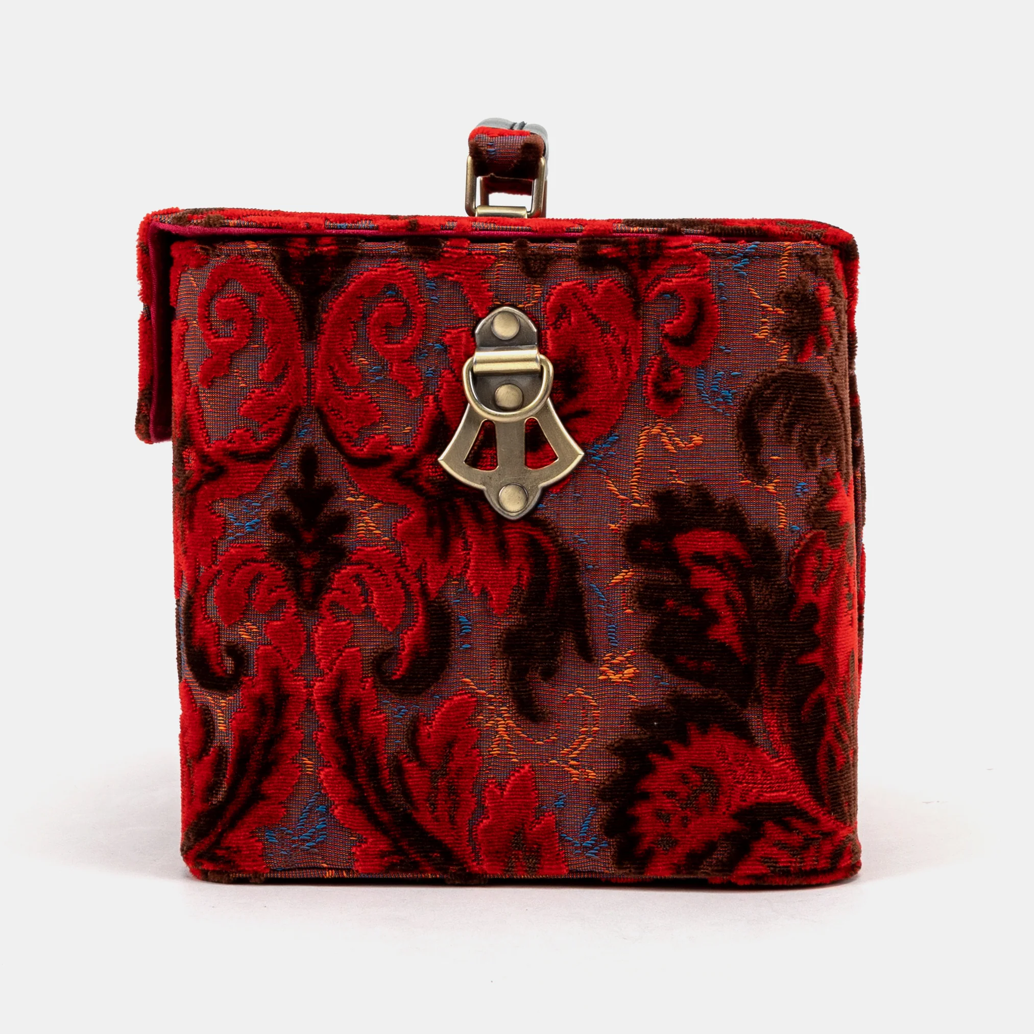 Burnout Velvet Revival Scarlet Josephine Large Train Case - Image 6