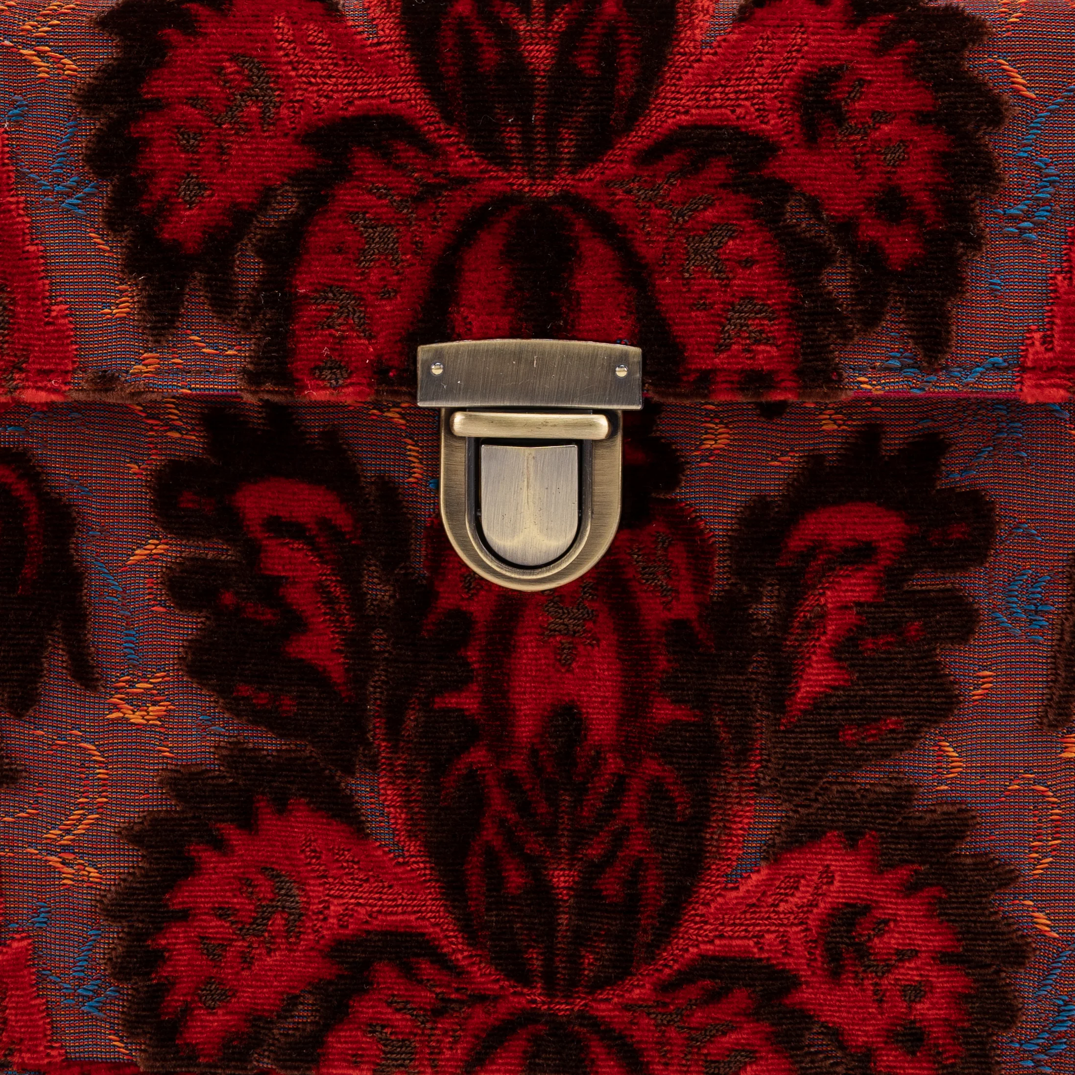Burnout Velvet Revival Scarlet Josephine Large Train Case - Image 9