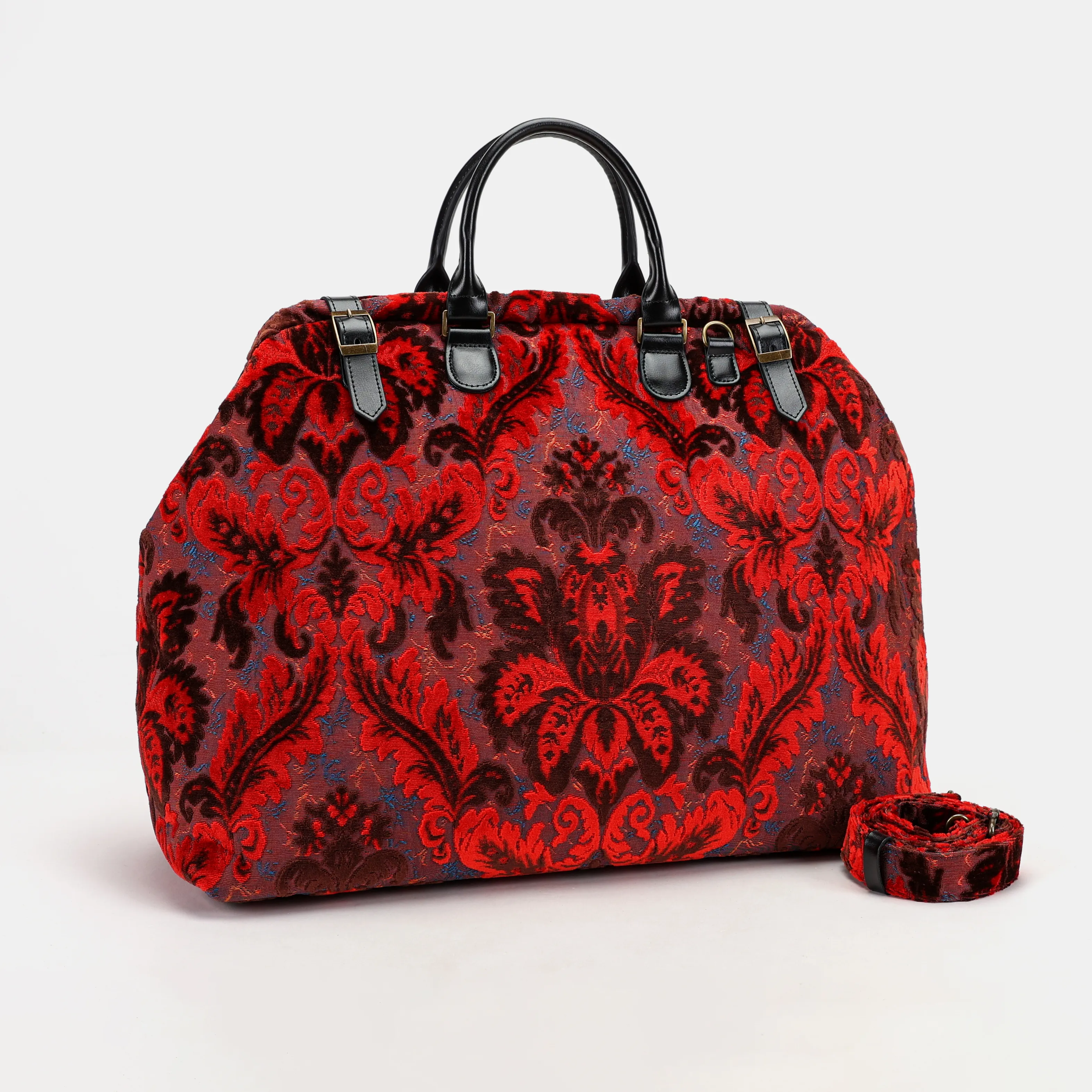 Burnout Velvet Revival Scarlet Men's Carpetbag