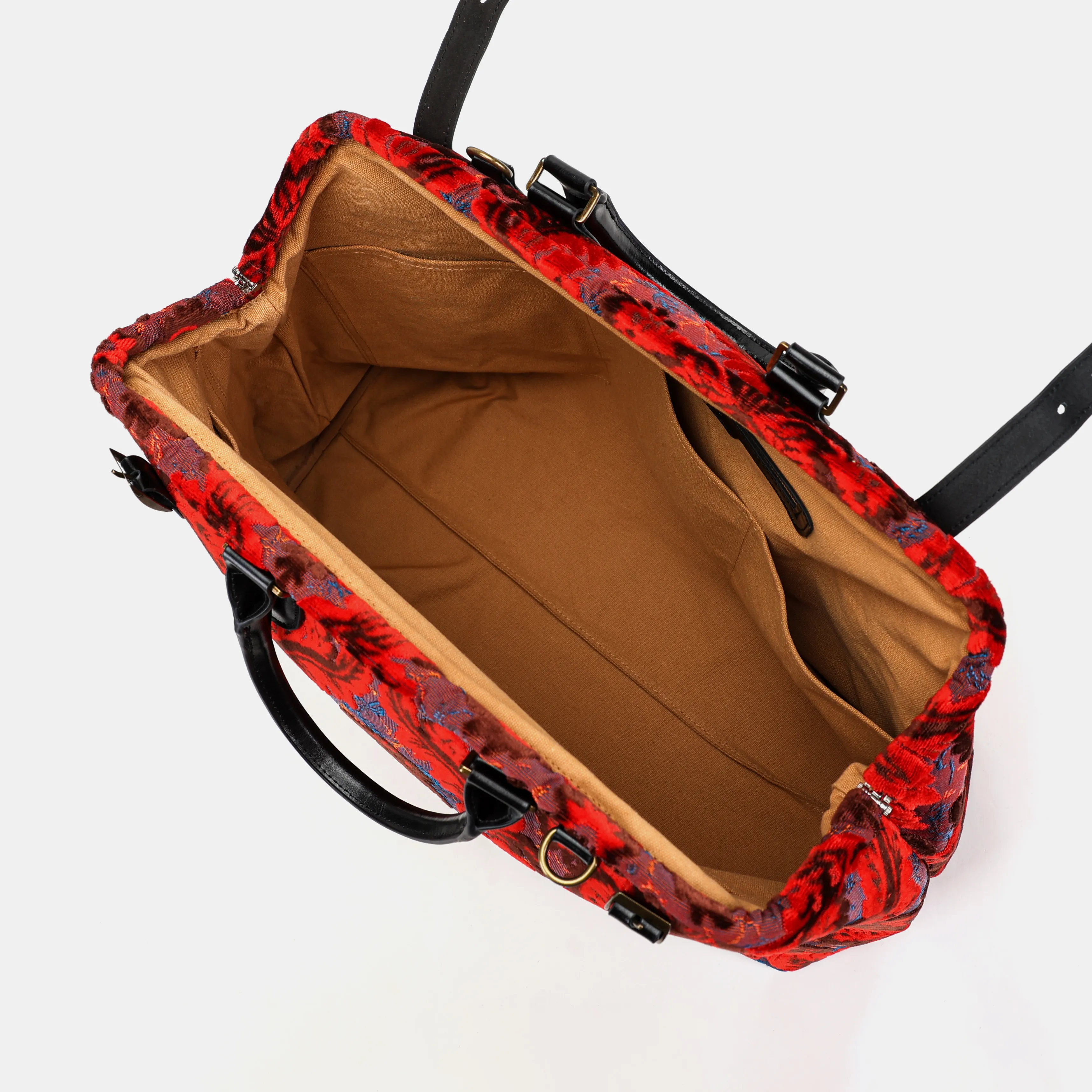 Burnout Velvet Revival Scarlet Men's Carpetbag - Image 7