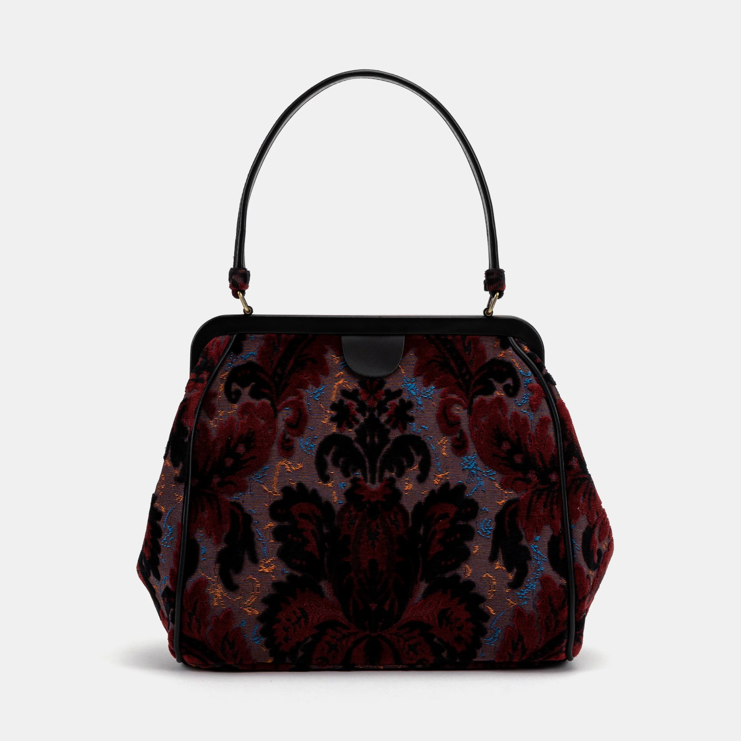 Burnout Velvet Revival Sephia Alma Shoulder Bag