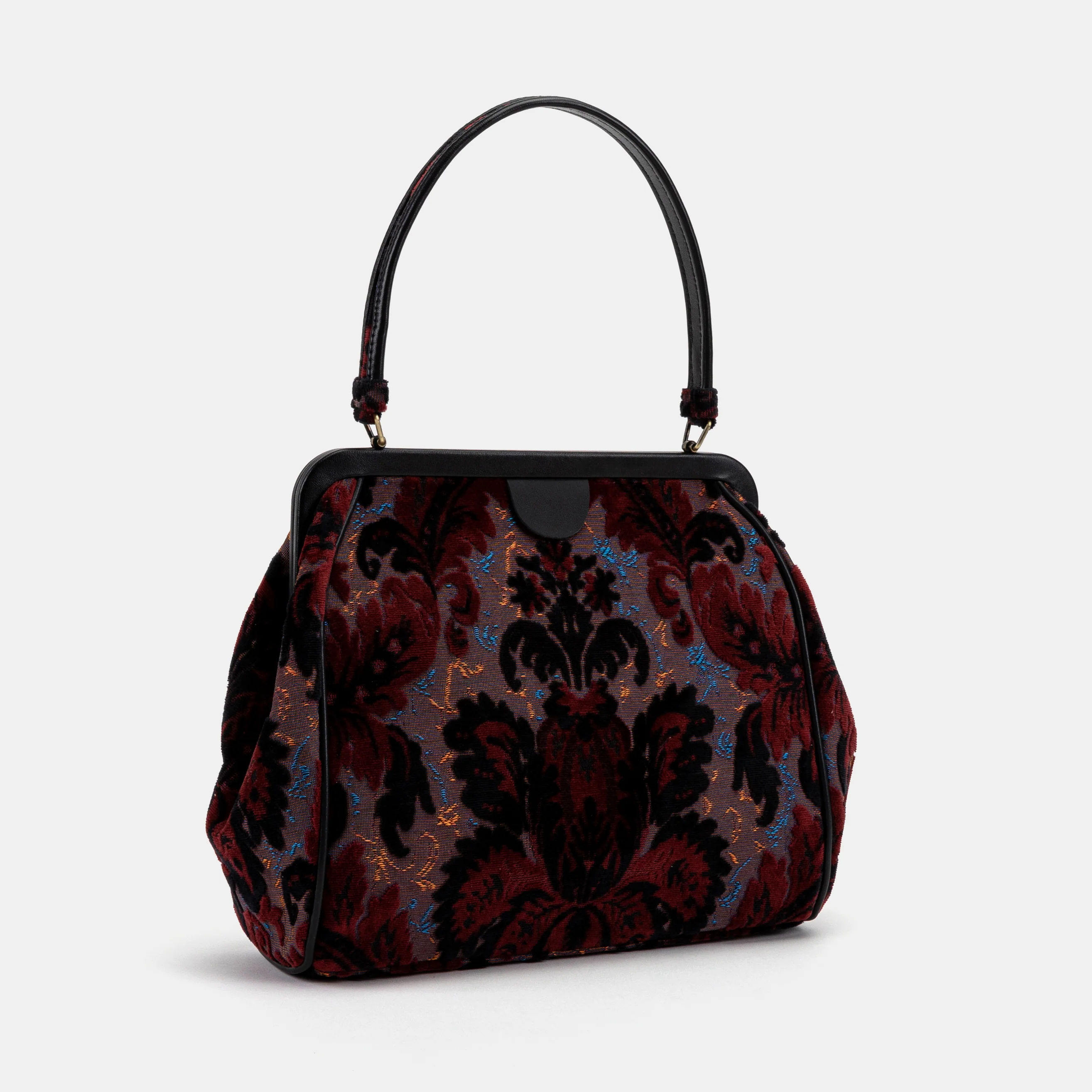 Burnout Velvet Revival Sephia Alma Shoulder Bag - Image 3