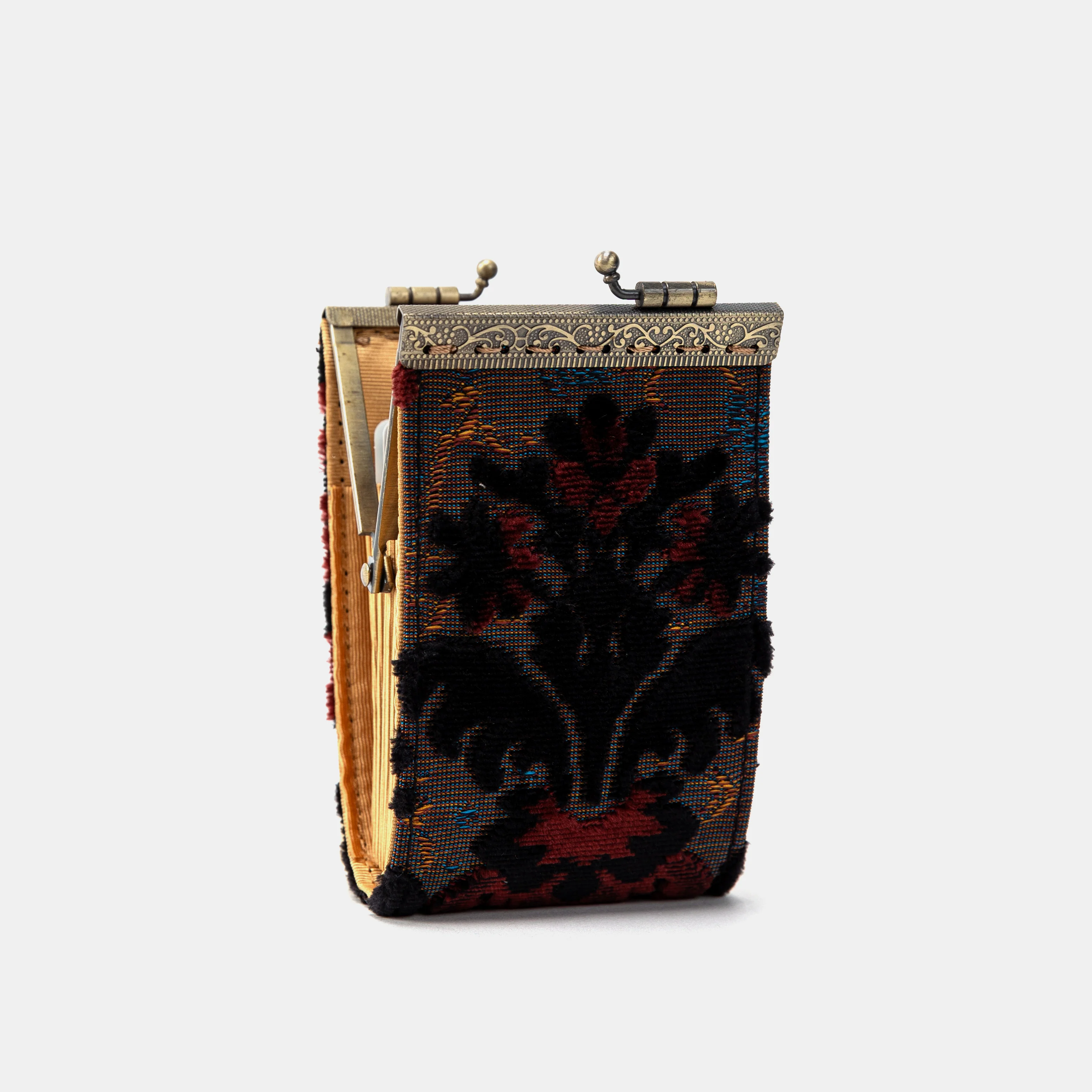 Burnout Velvet Revival Sephia Card Wallet - Image 4