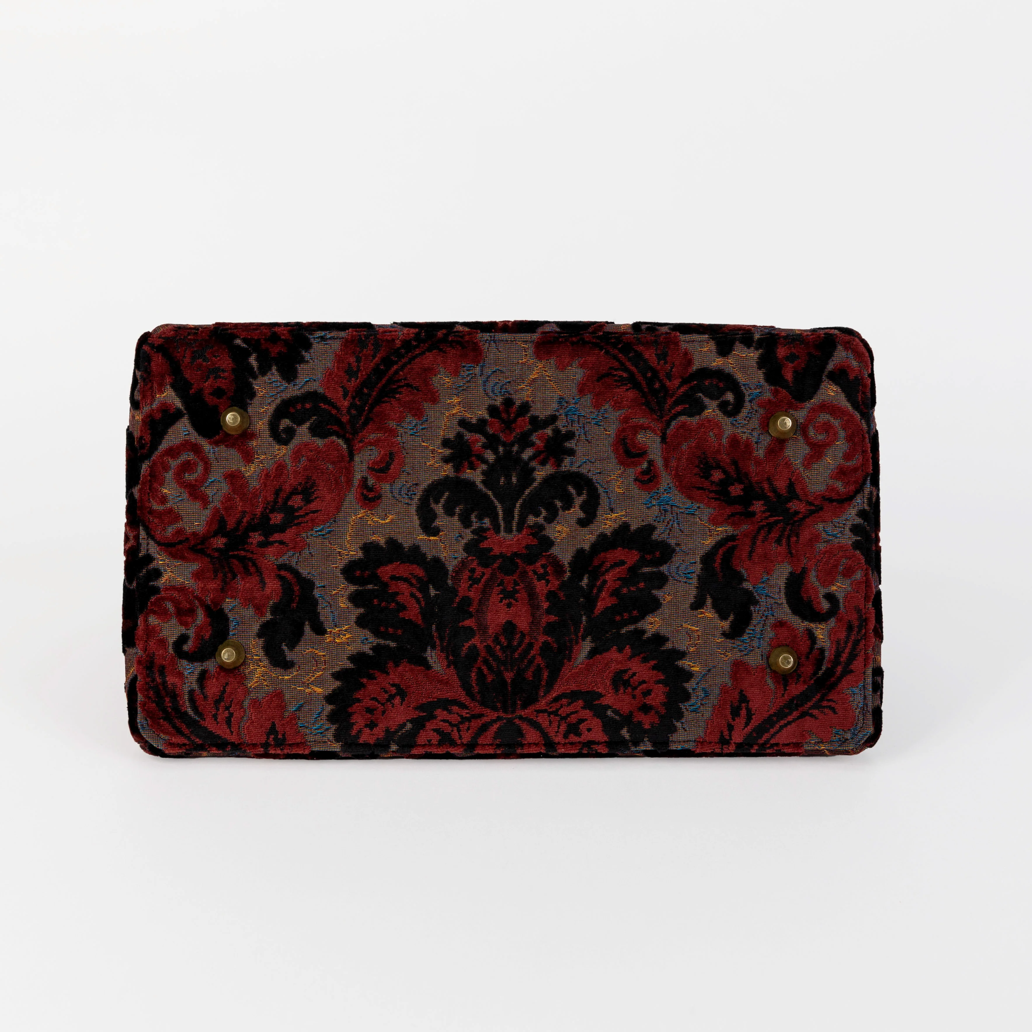 Burnout Velvet Revival Sephia Celine Carpet Gladstone Bag - Image 10